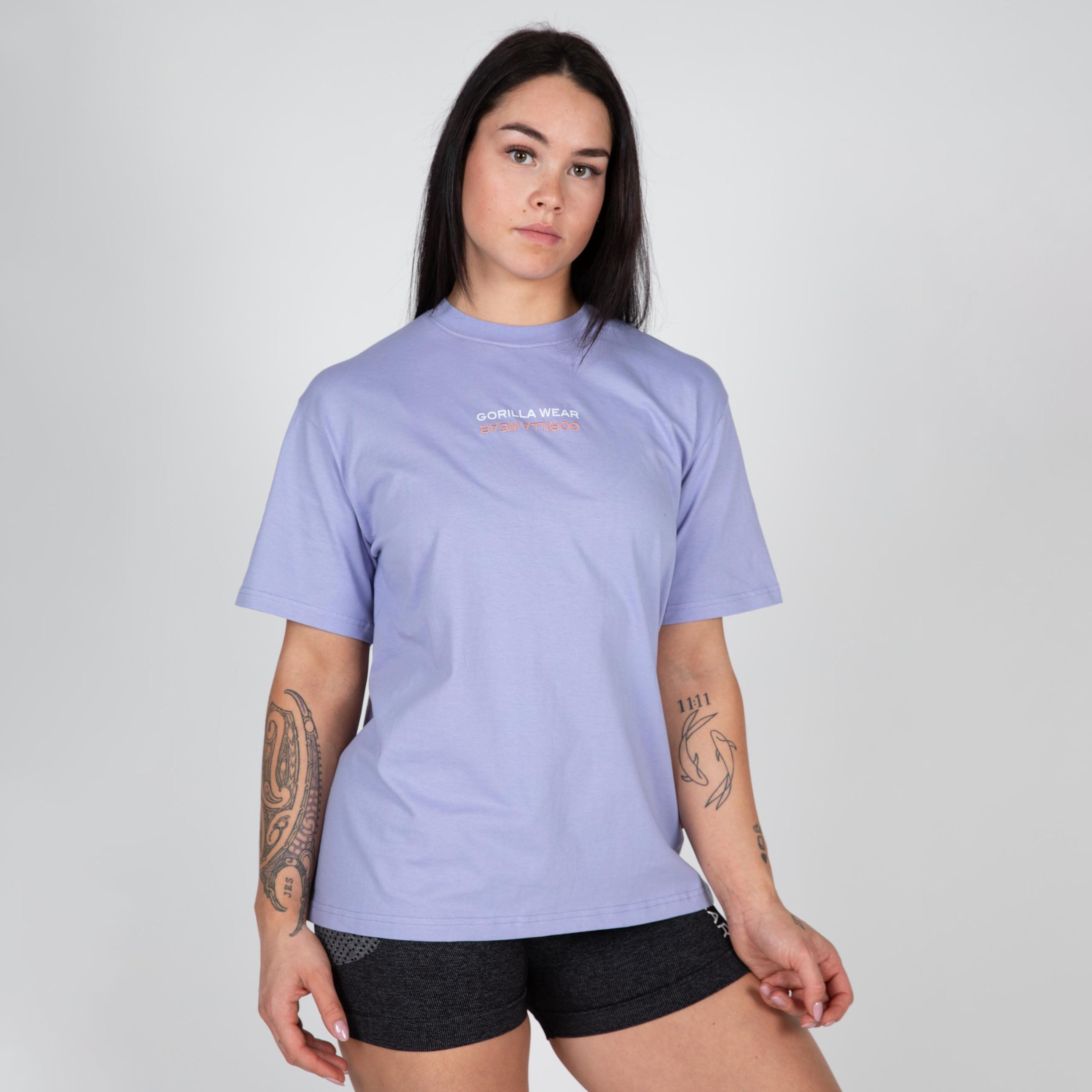 Gorilla Wear Medina Oversized T-Shirt, lilac Gorilla Wear