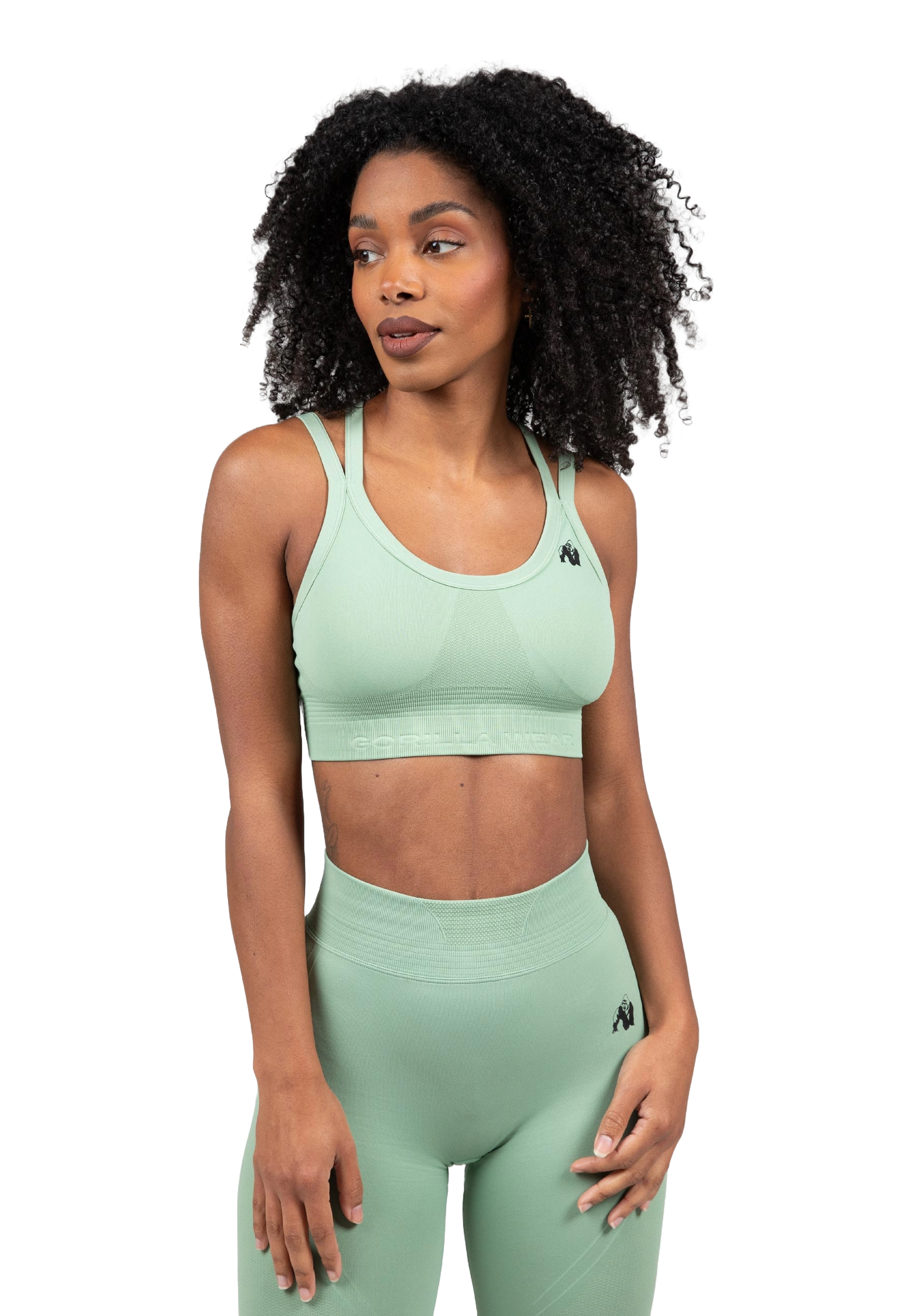 Gorilla Wear Whitney Seamless Sports Bra, green Gorilla Wear