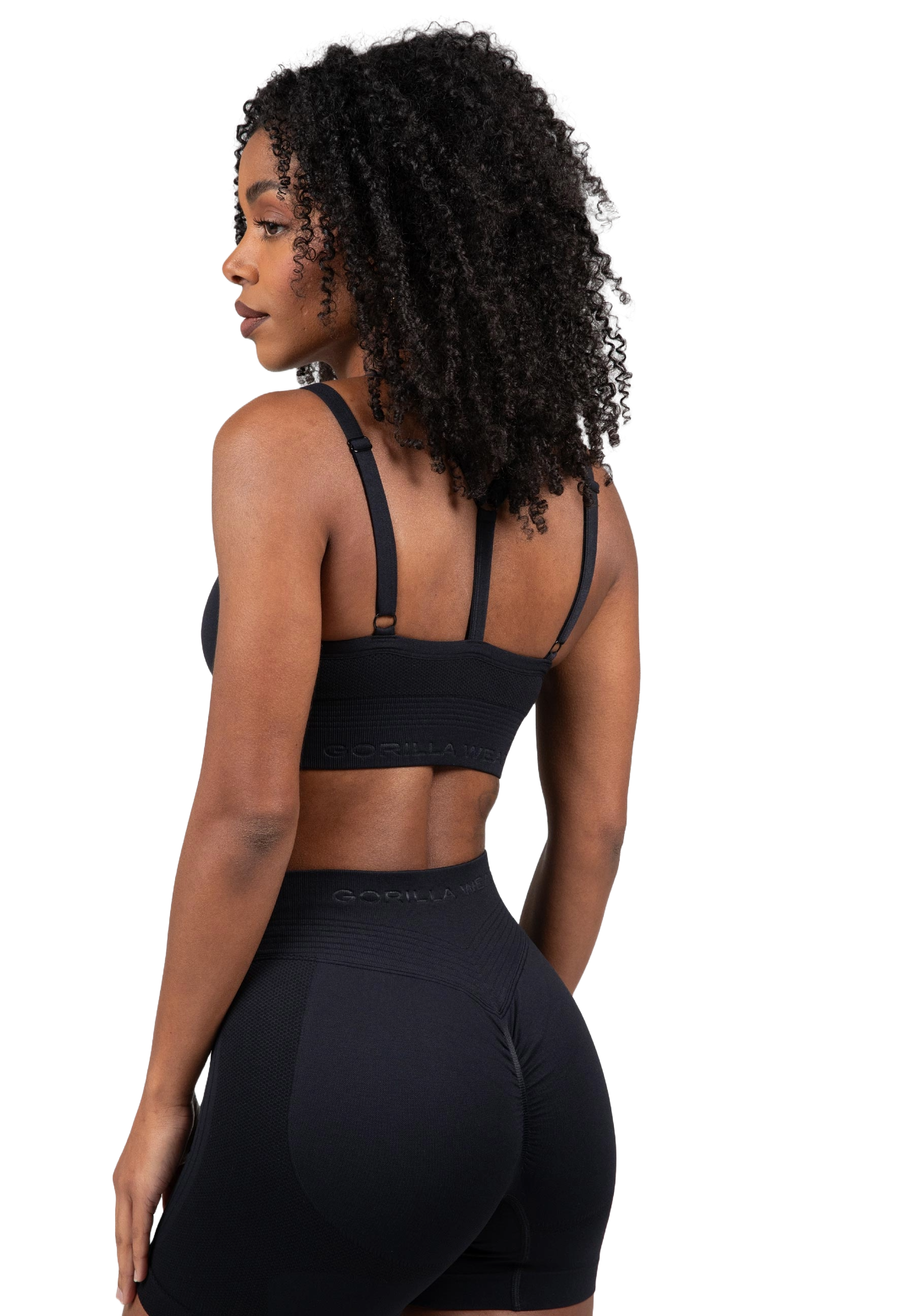 Gorilla Wear Whitney Seamless Sports Bra, black Gorilla Wear