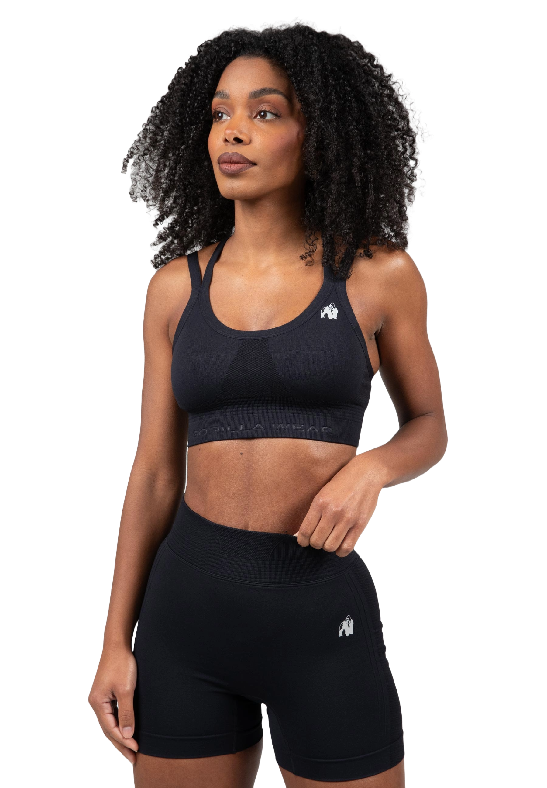Gorilla Wear Whitney Seamless Sports Bra, black Gorilla Wear