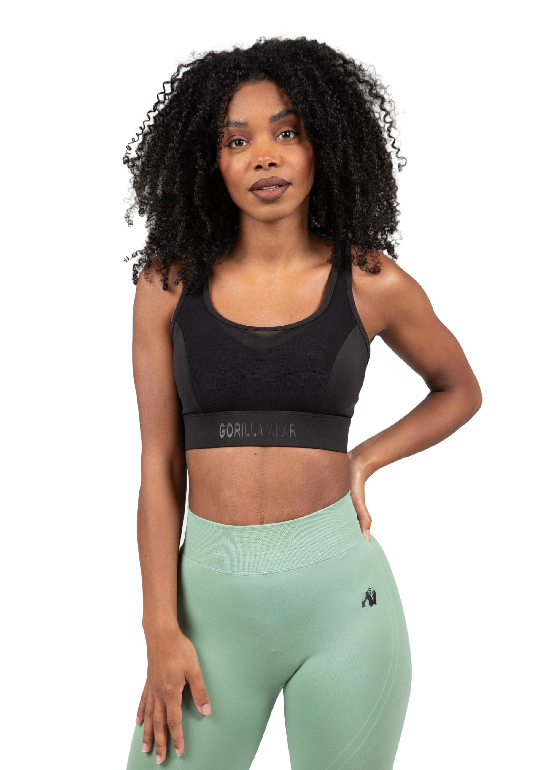 Gorilla Wear Riley High Support Sports Bra, black