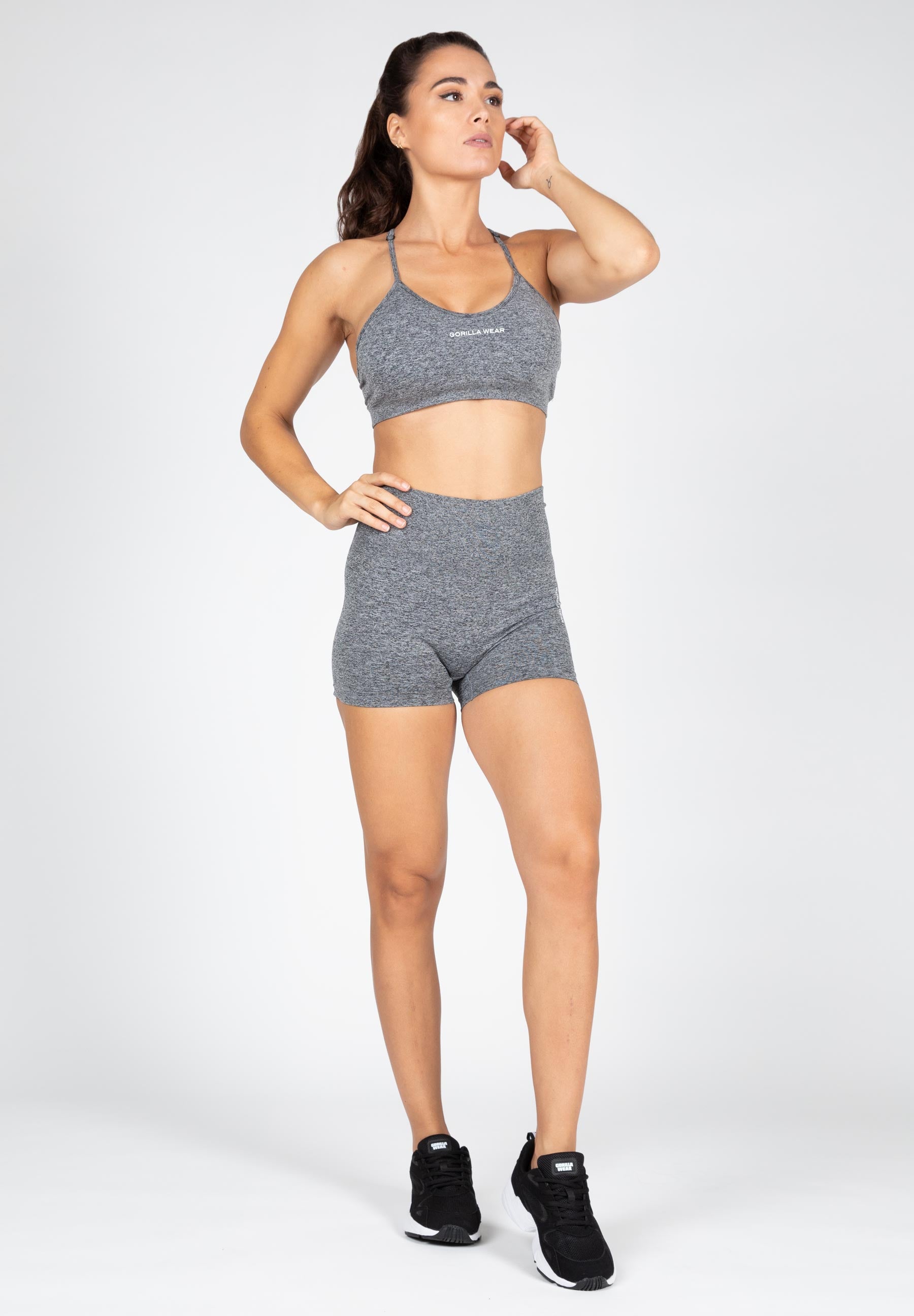 Gorilla Wear Quincy Seamless Shorts Grey Melange