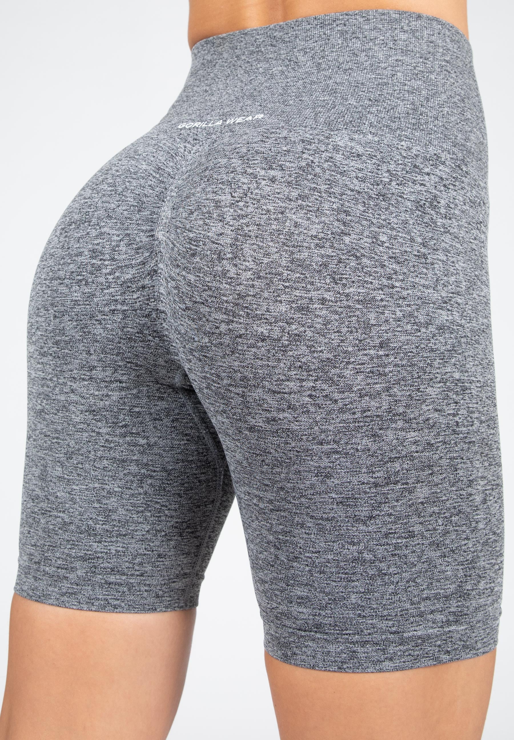 Gorilla Wear Quincy Seamless Cycling Shorts Grey Melange