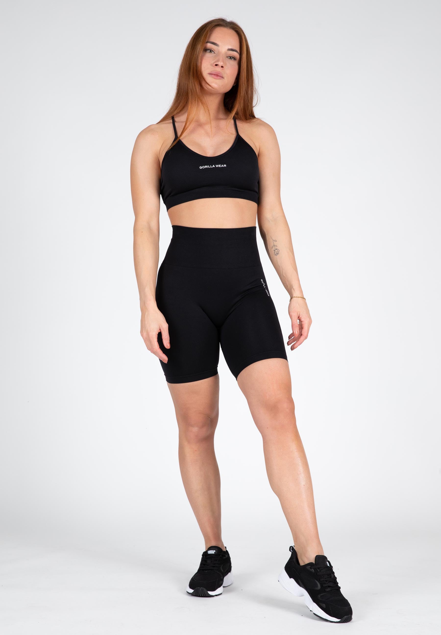 Gorilla Wear Quincy Seamless Cycling Shorts Black
