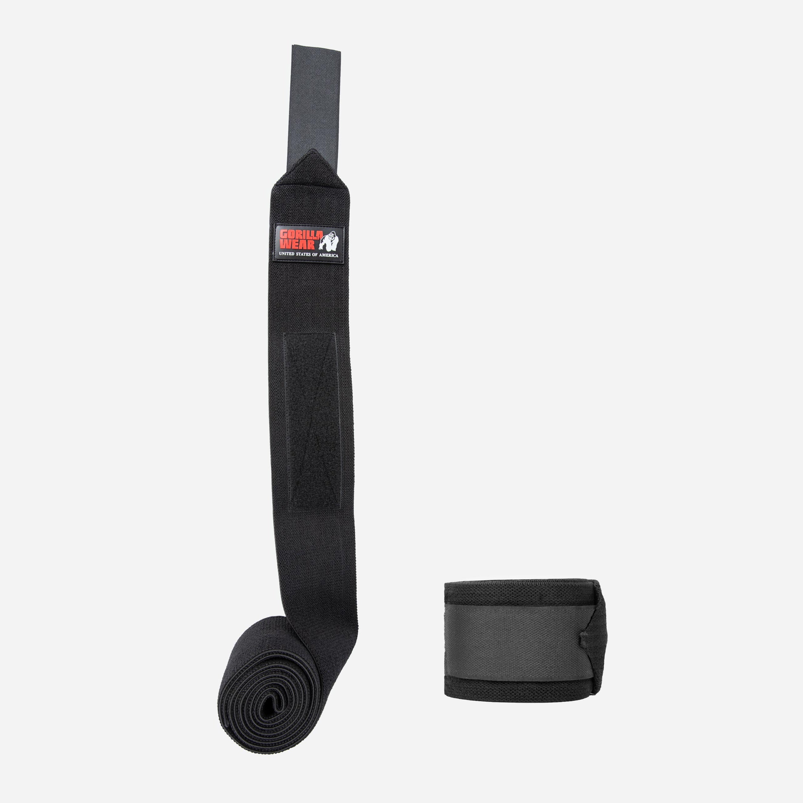 Gorilla Wear GW Knee Wraps 2 m, black Gorilla Wear