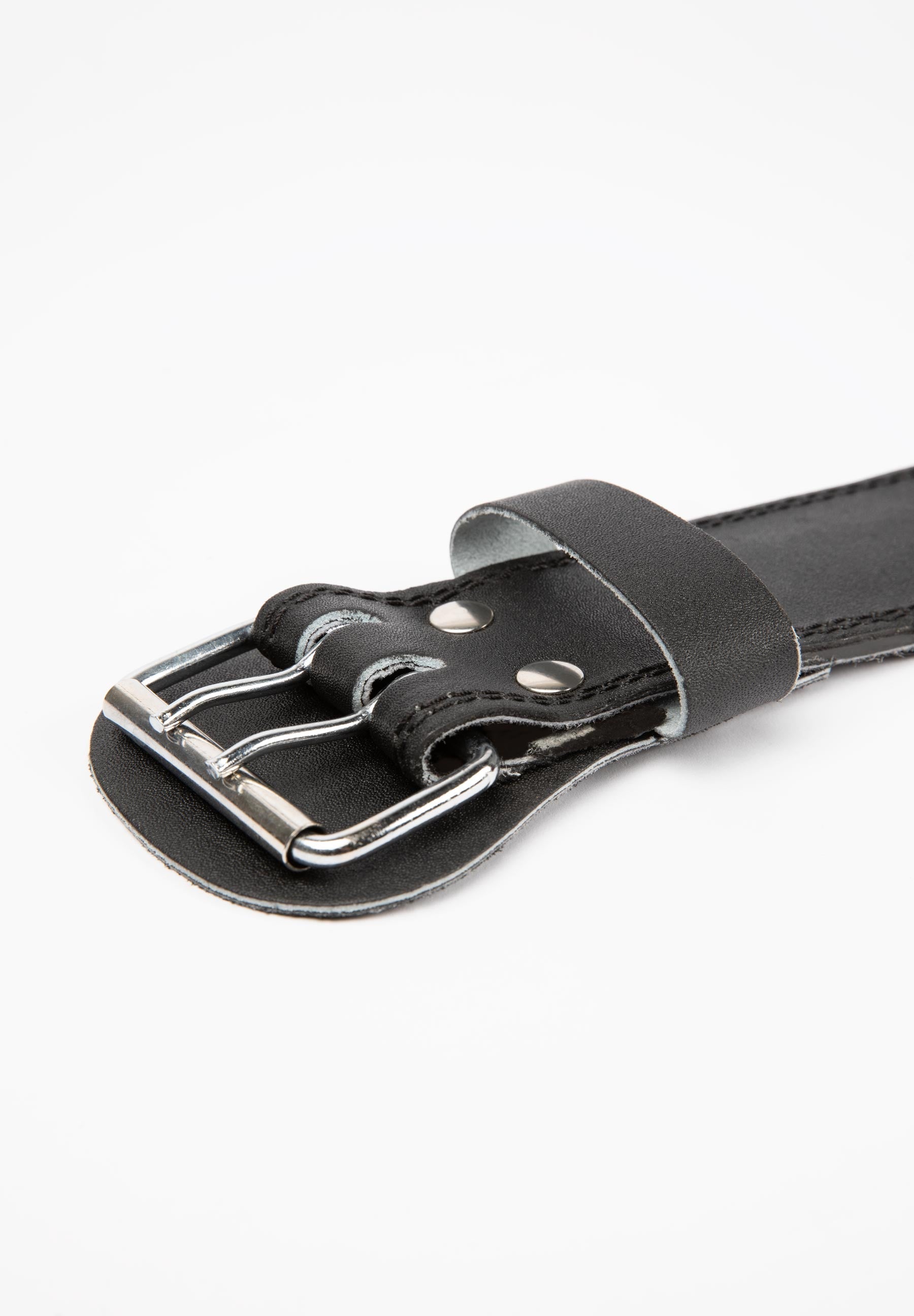 Gorilla Wear 4 Inch Padded Leather Belt, black/red Gorilla Wear