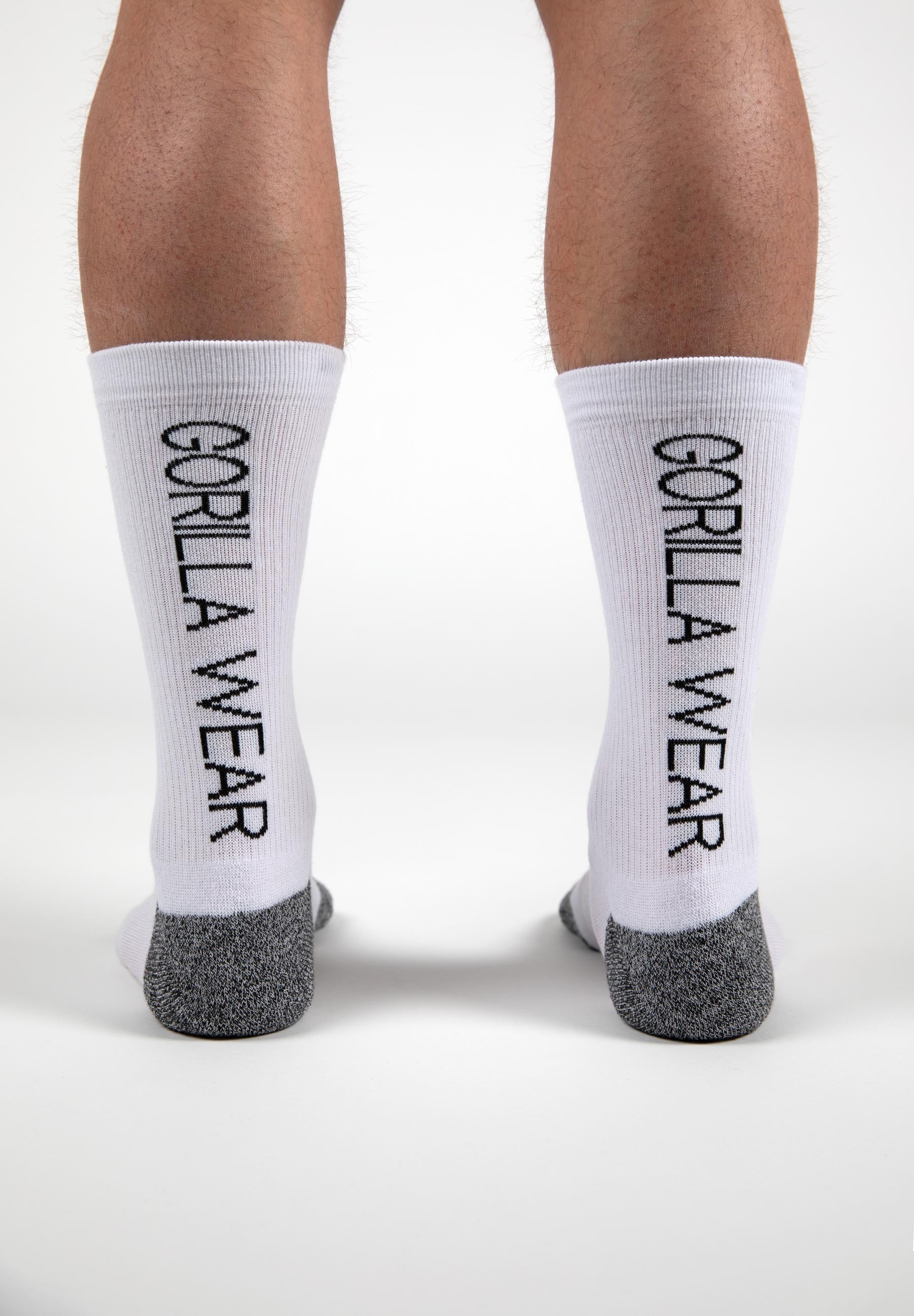 Gorilla Wear Performance Crew Socks, white