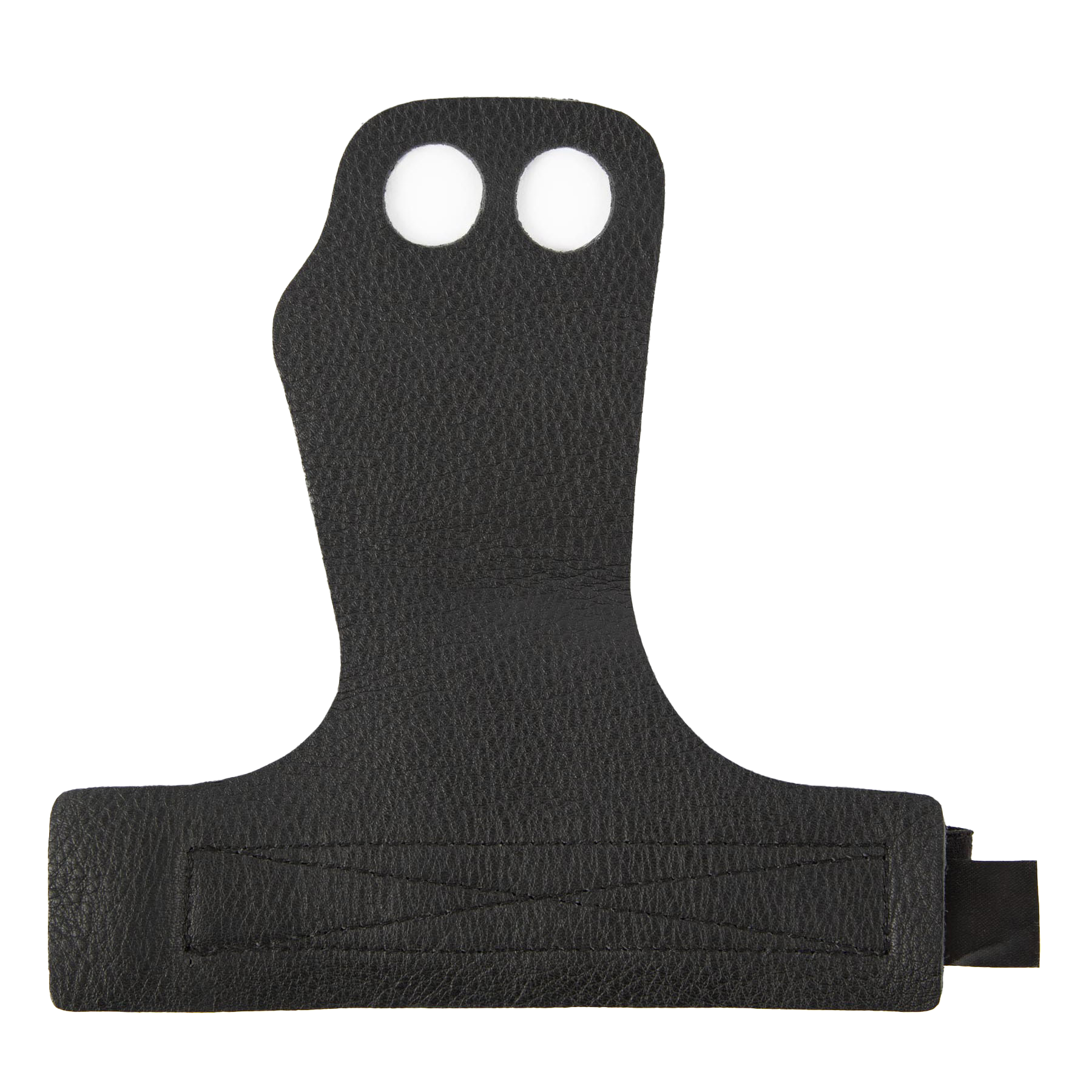 Gorilla Wear 2-Hole Leather Lifting Grips, black Gorilla Wear