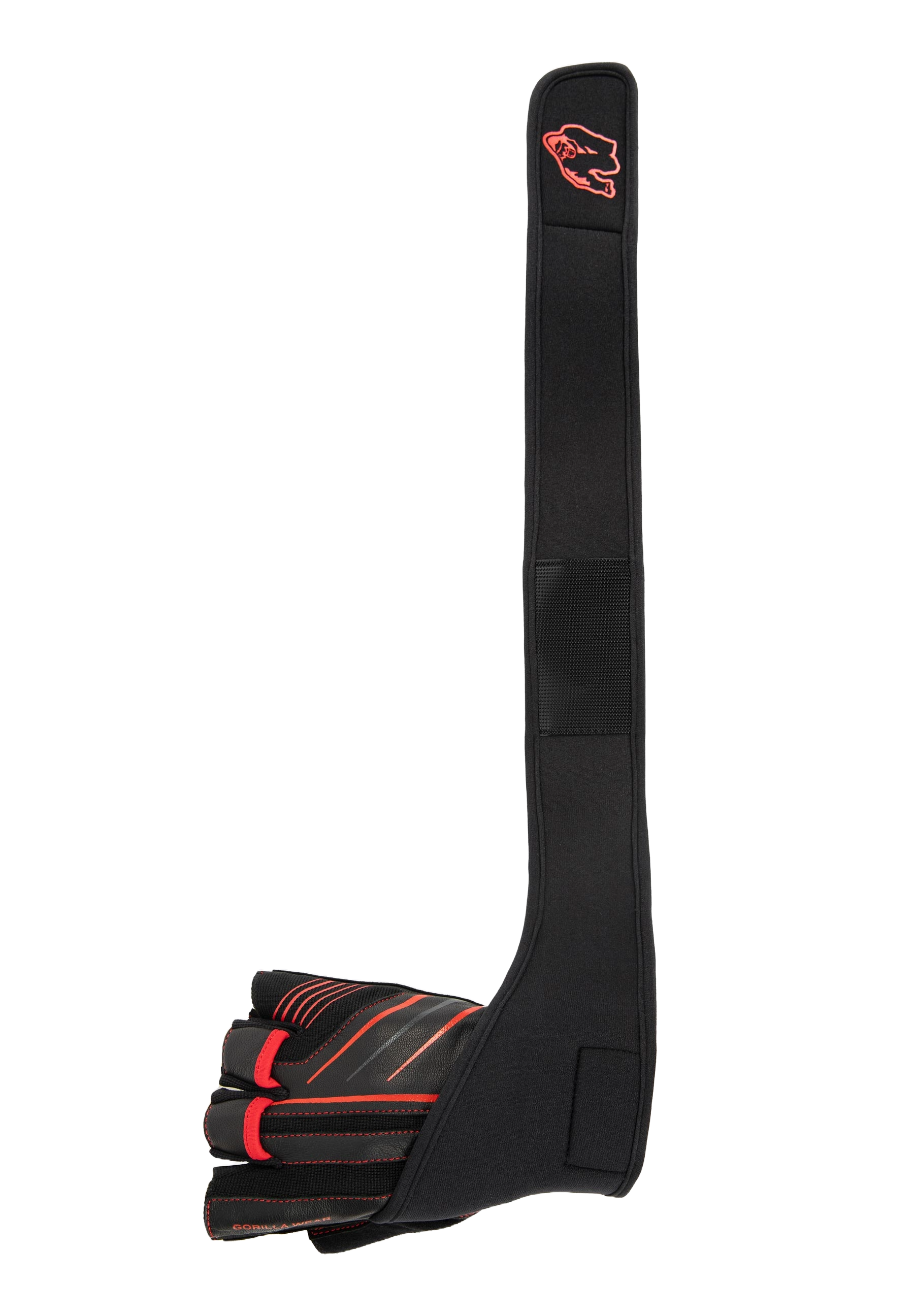 Gorilla Wear Dallas Wrist Wraps Gloves 2.0, black/red Gorilla Wear