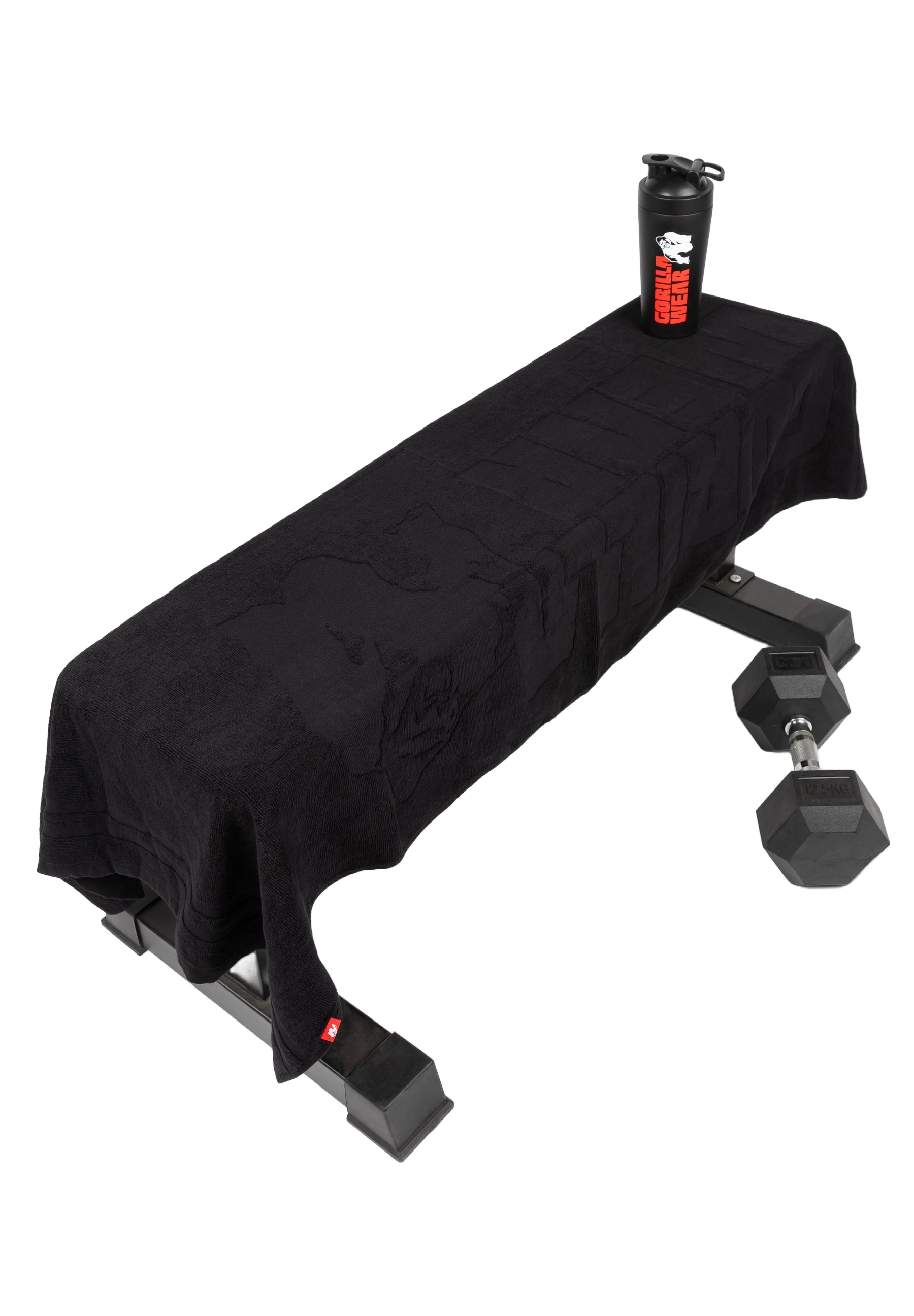 Gorilla Wear Large Towel, black Gorilla Wear