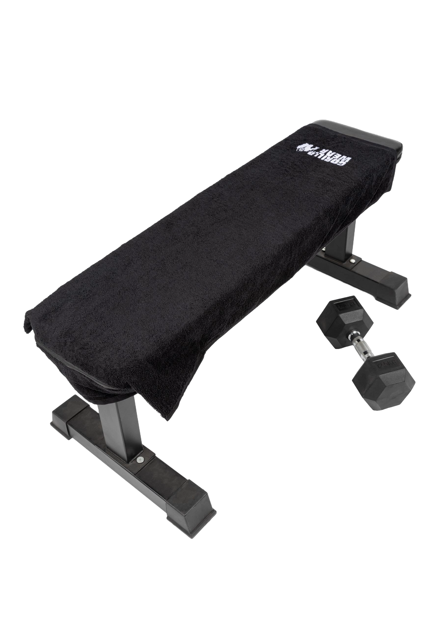 Gorilla Wear Zip Pocket Gym Towel, black Gorilla Wear