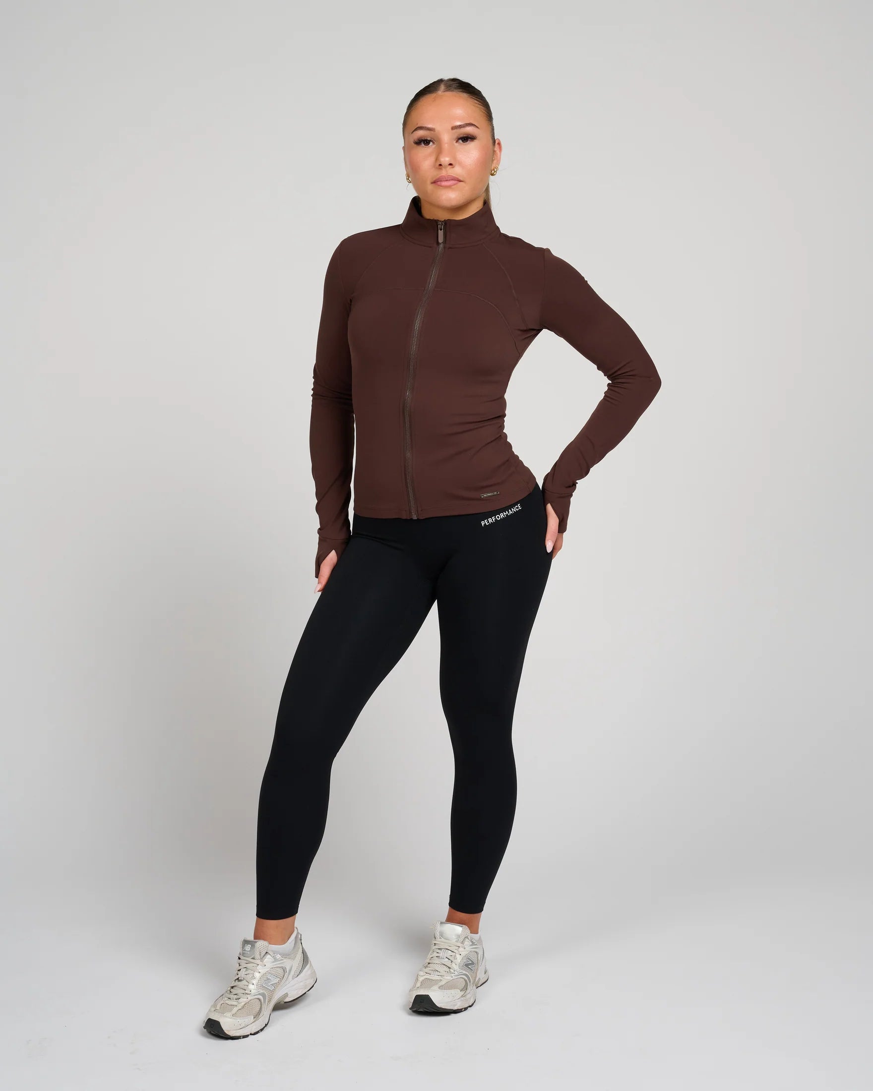 RX Performance Helen Zip Longsleeve Brown RX Performance