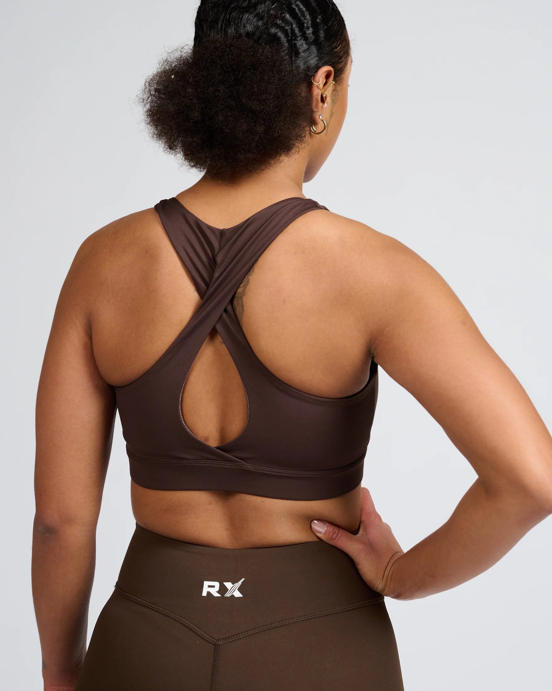 RX Performance Sport Bra Brown RX Performance