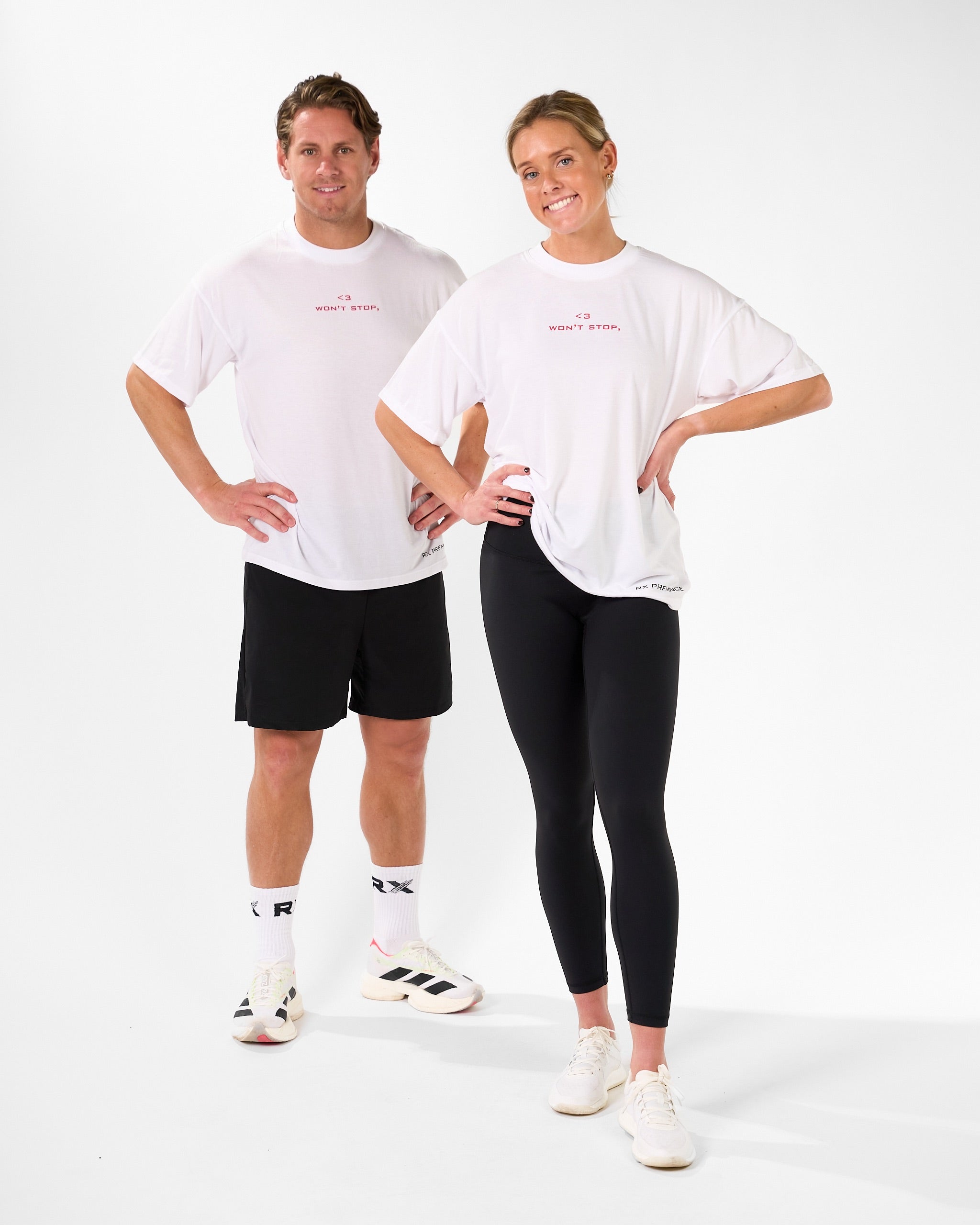 RX Performance Gym Love Tee White