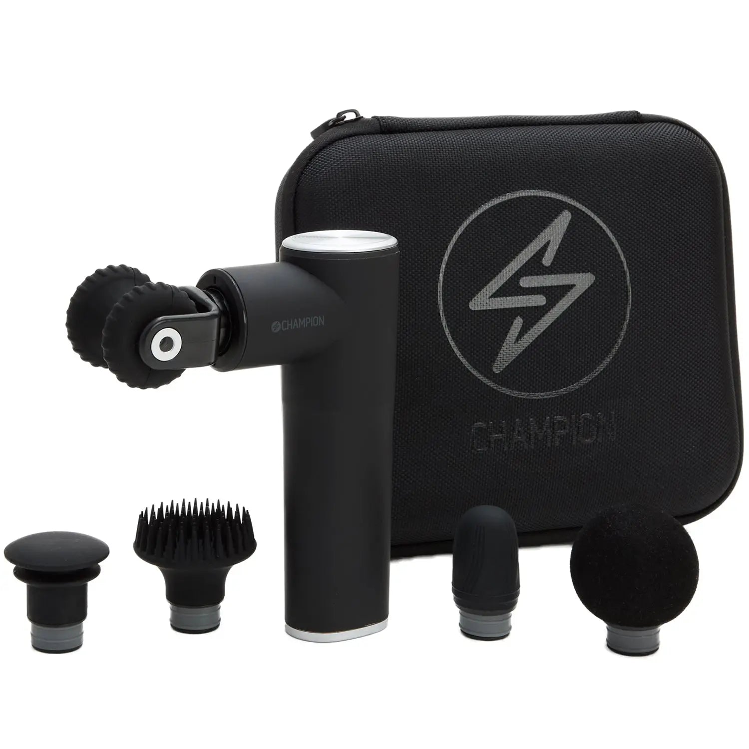 Champion Nordic Massagepistol Compact Power 3300RPM 1800mAh MG400 Svart/Silver CHAMPION