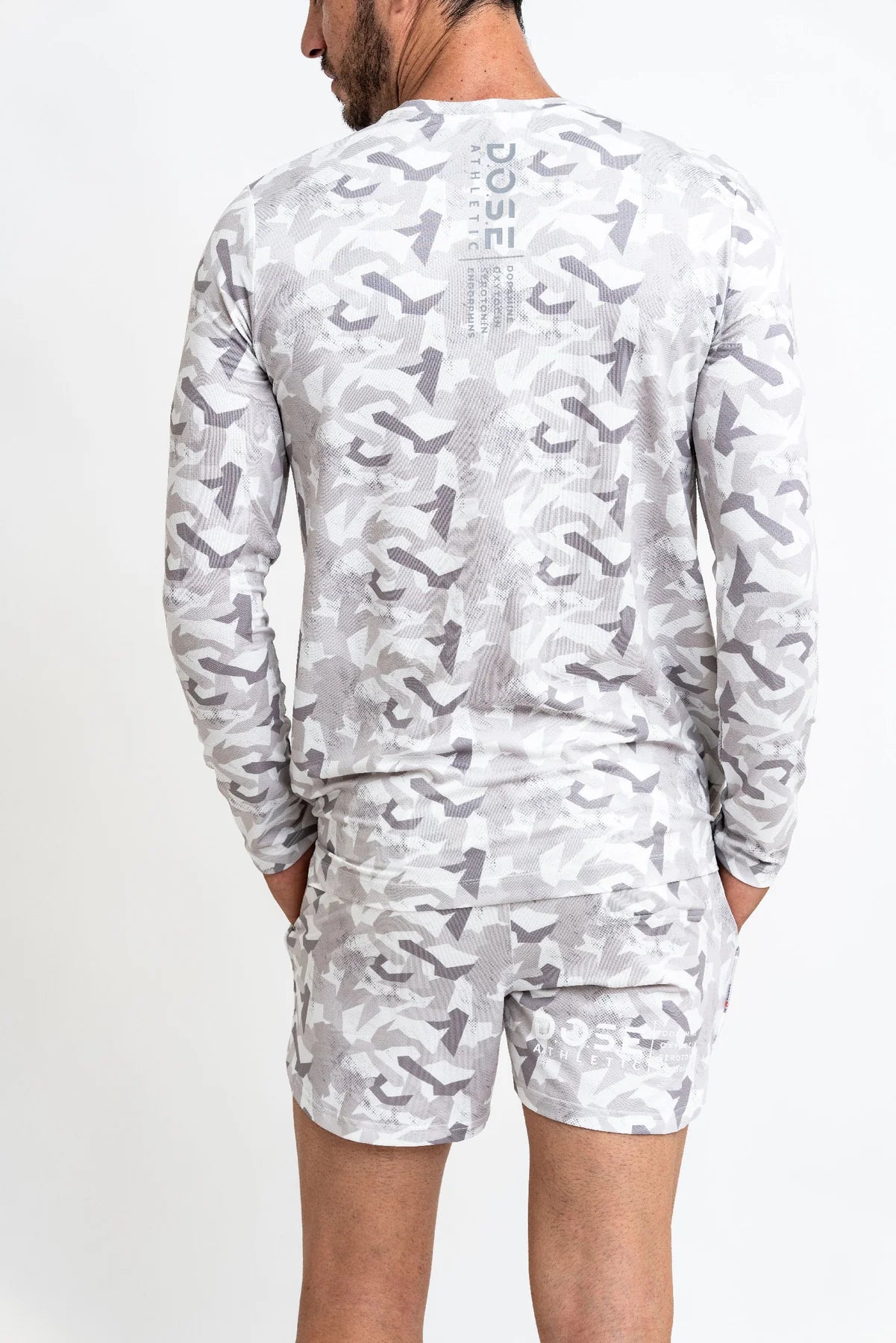DOSE ATHLETIC Signature Långärmad T-shirt Vit Camo