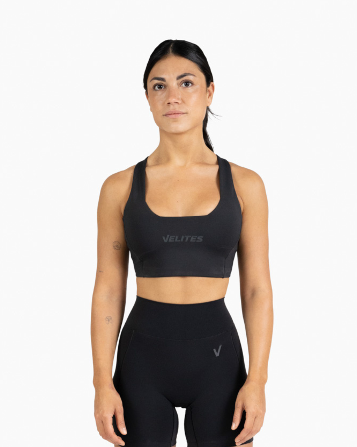 Velites Bra low neck Holo Svart