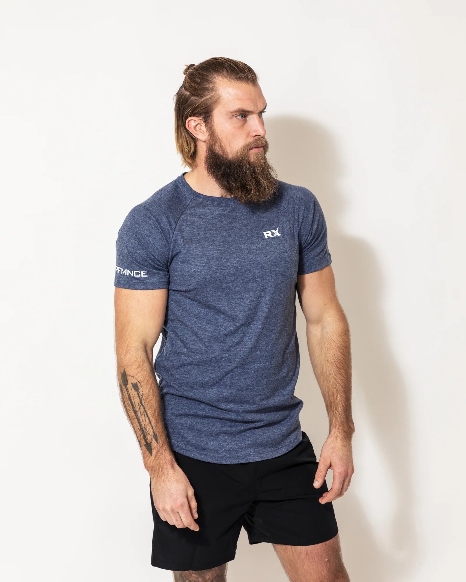 RX Performance JT T-Shirt Melange Blue RX Performance