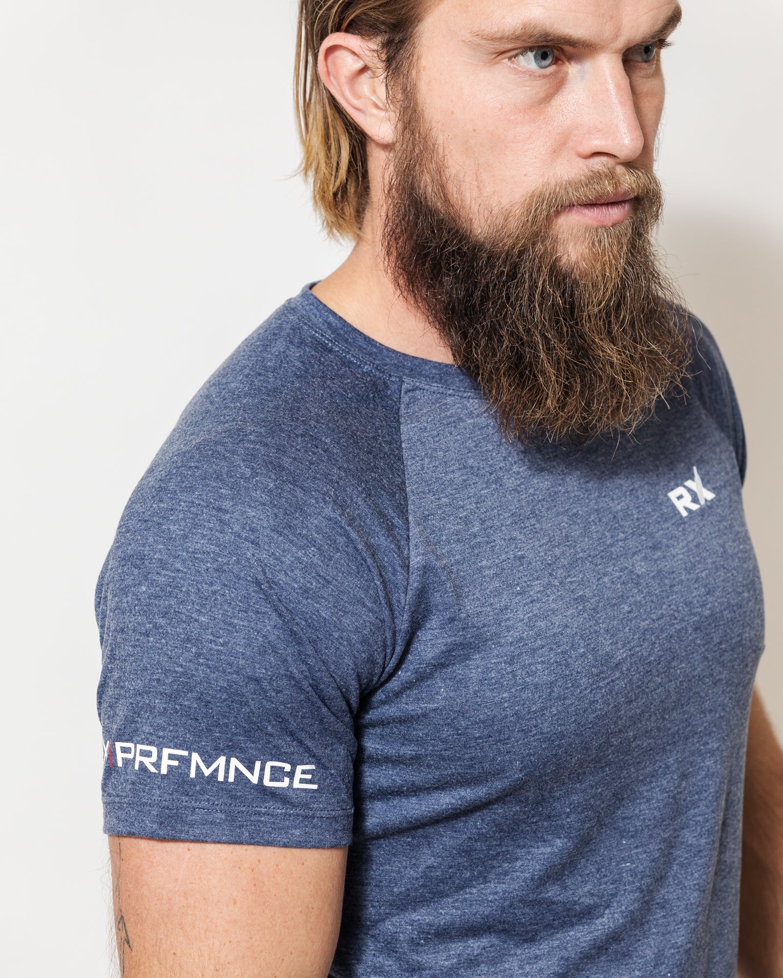 RX Performance JT T-Shirt Melange Blue RX Performance