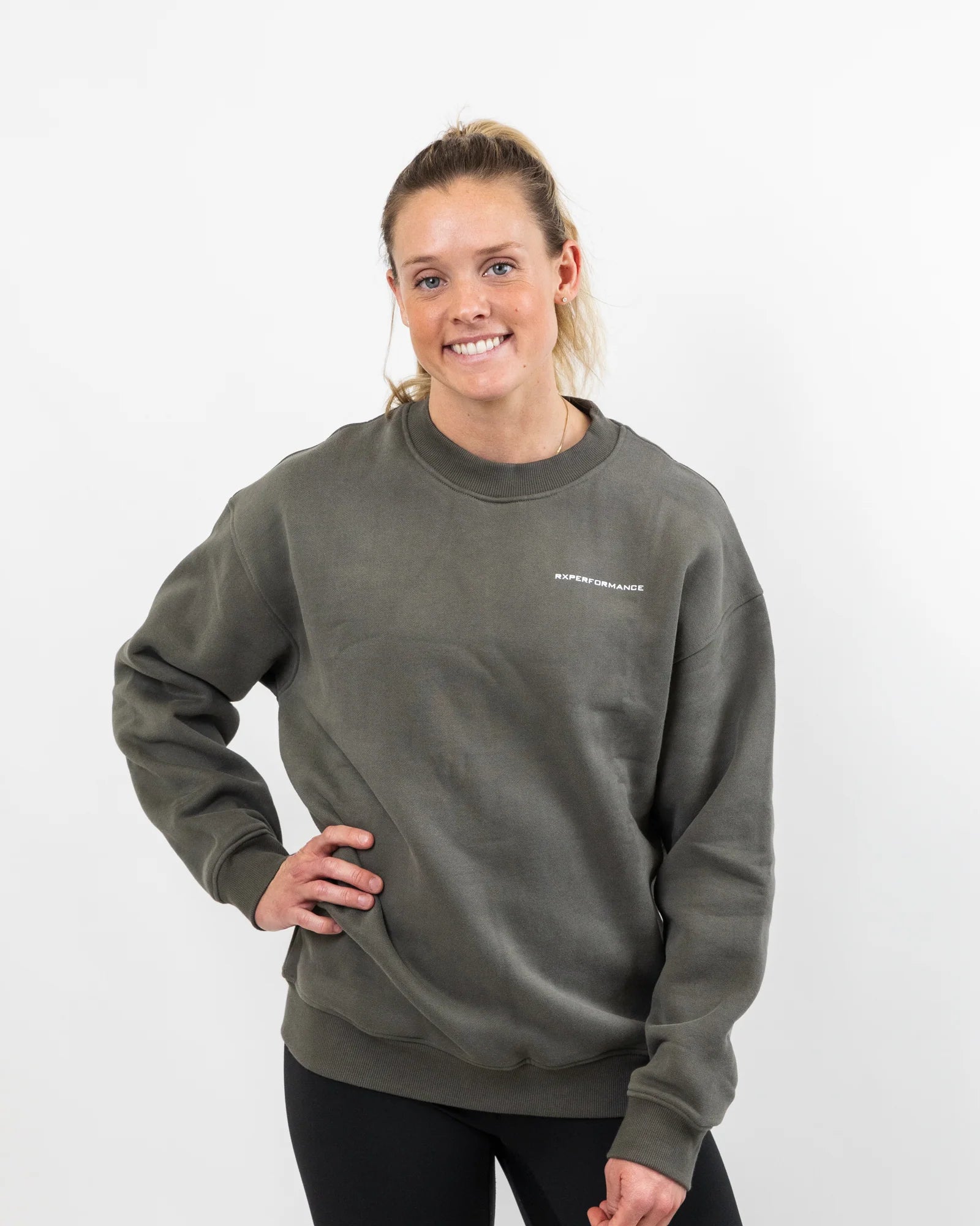 RX Performance Essential Sweatshirt Dusty Olive RX Performance