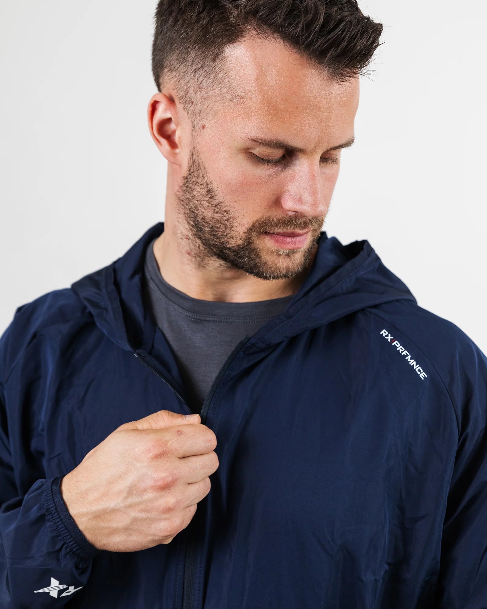RX Performance Strike Windbreaker Jacket Midnight Blue RX Performance