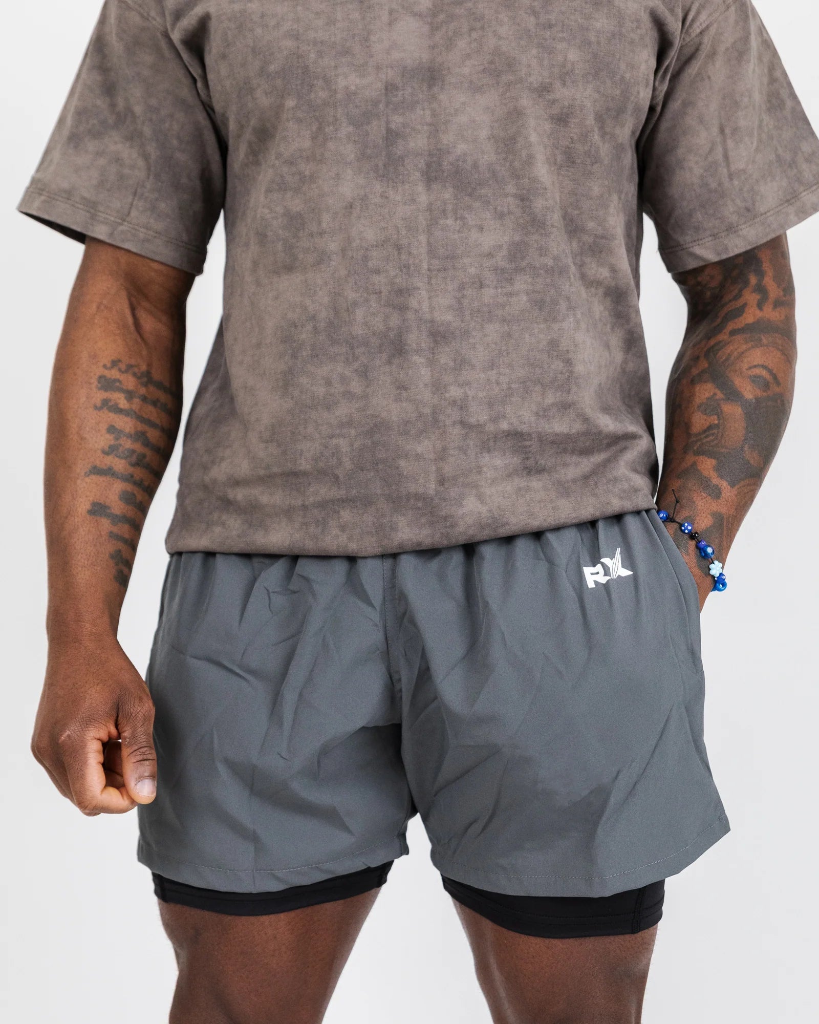 RX Performance Strike 2-in-1 Shorts Dark Gray RX Performance