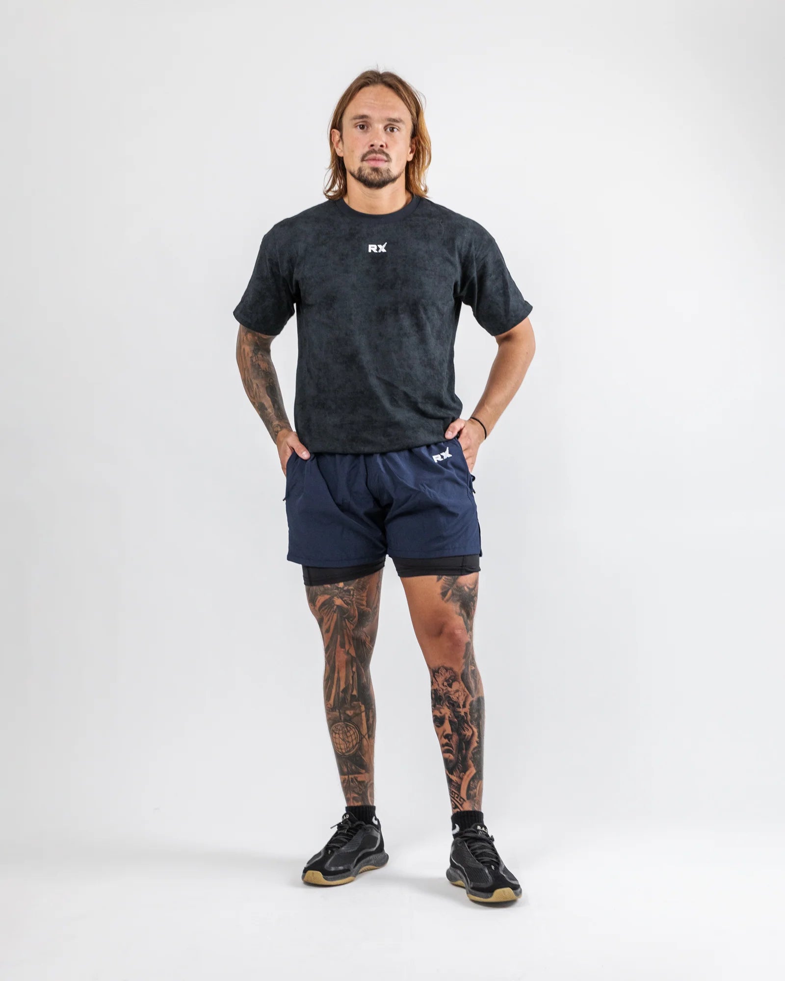 RX Performance Strike 2-in-1 Shorts Dark Blue RX Performance