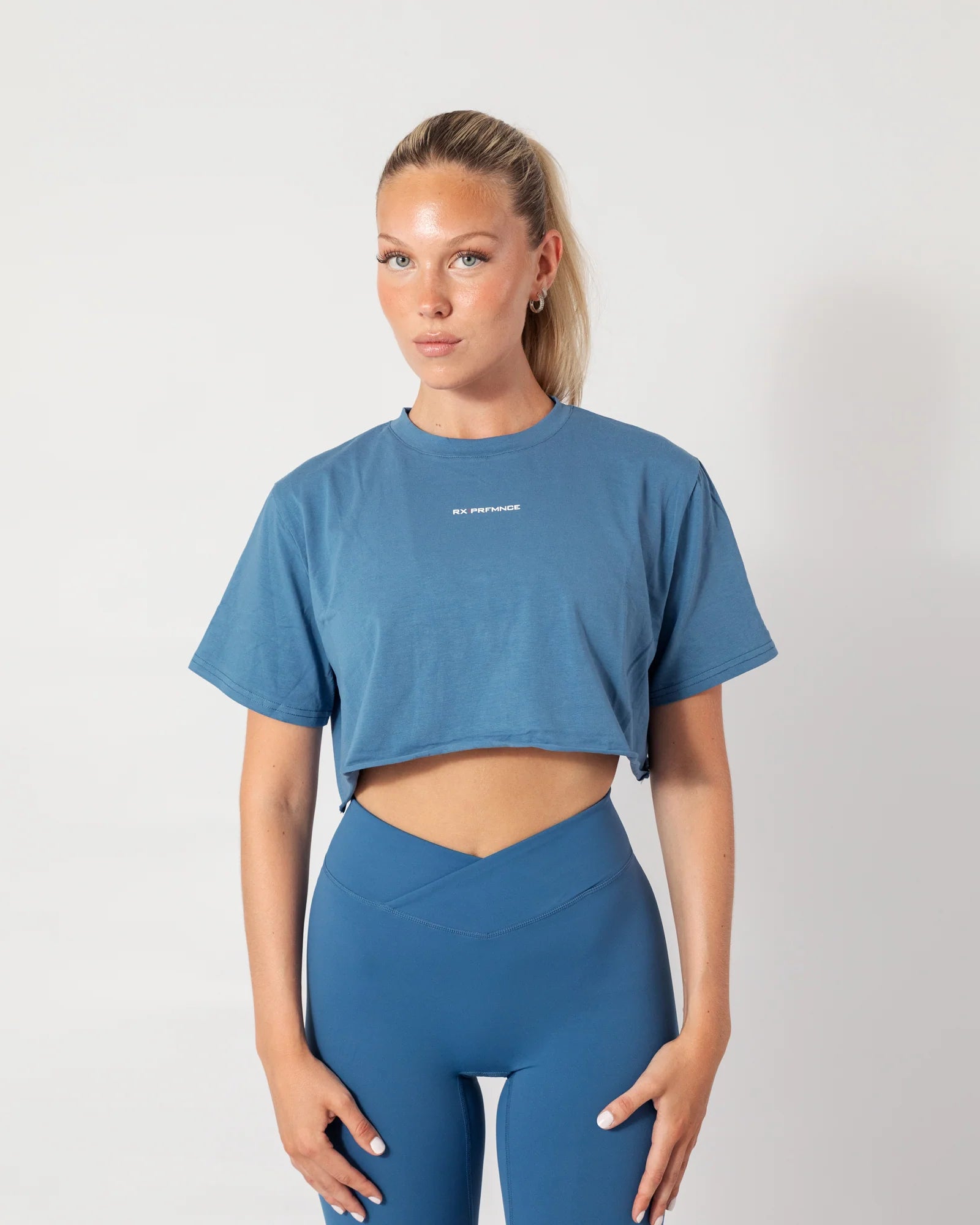 RX Performance Diane Crop Top Weavy Blue RX Performance