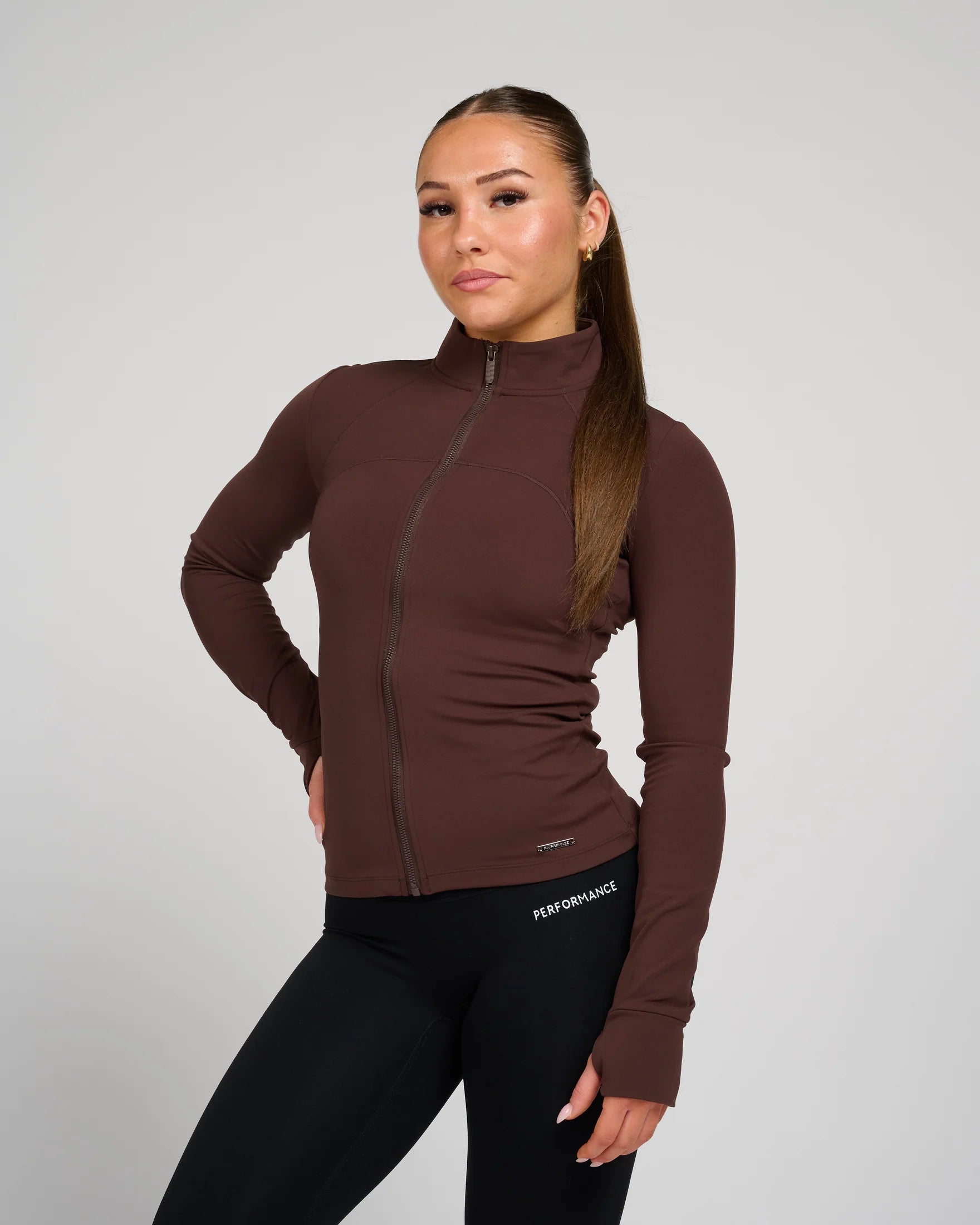RX Performance Helen Zip Longsleeve Brown RX Performance