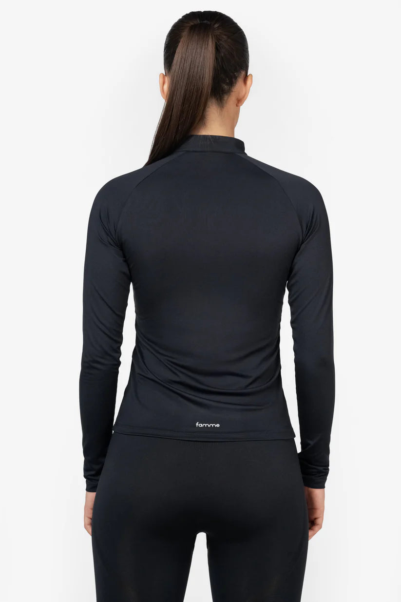 FAMME Essential Long Sleeve Svart