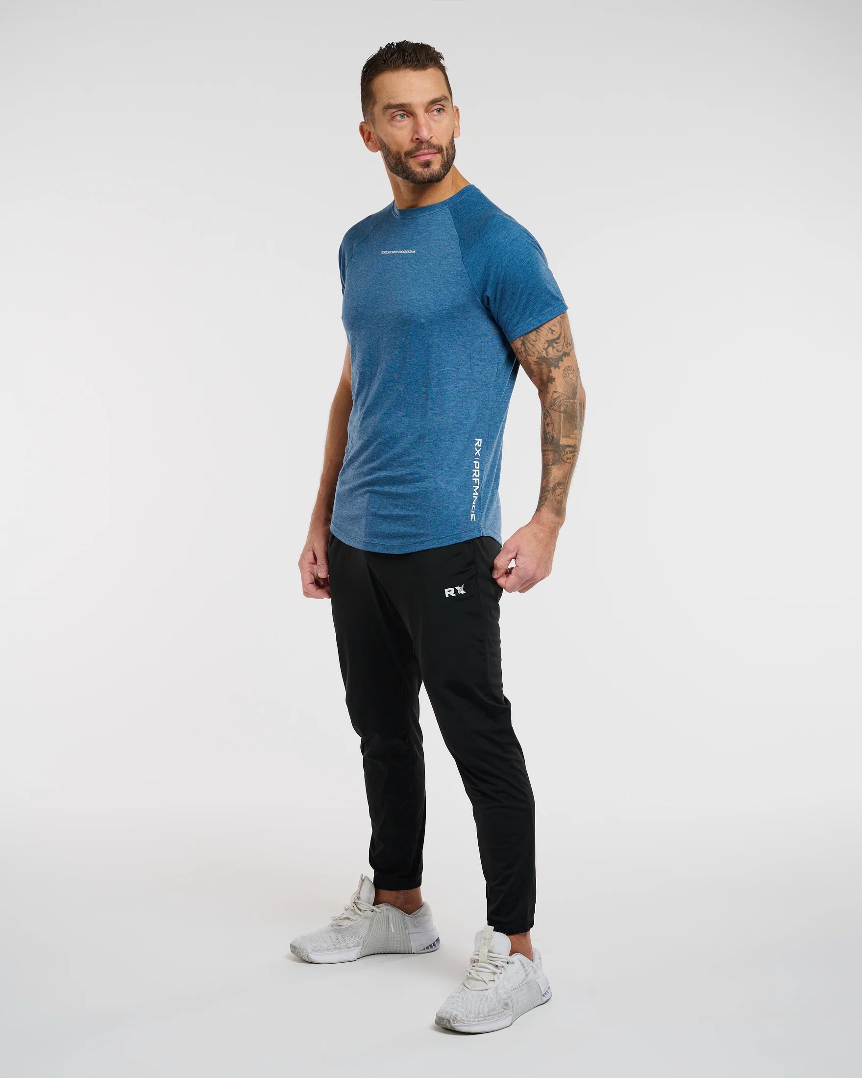 RX Performance Greatness T-Shirt Melange Navy RX Performance