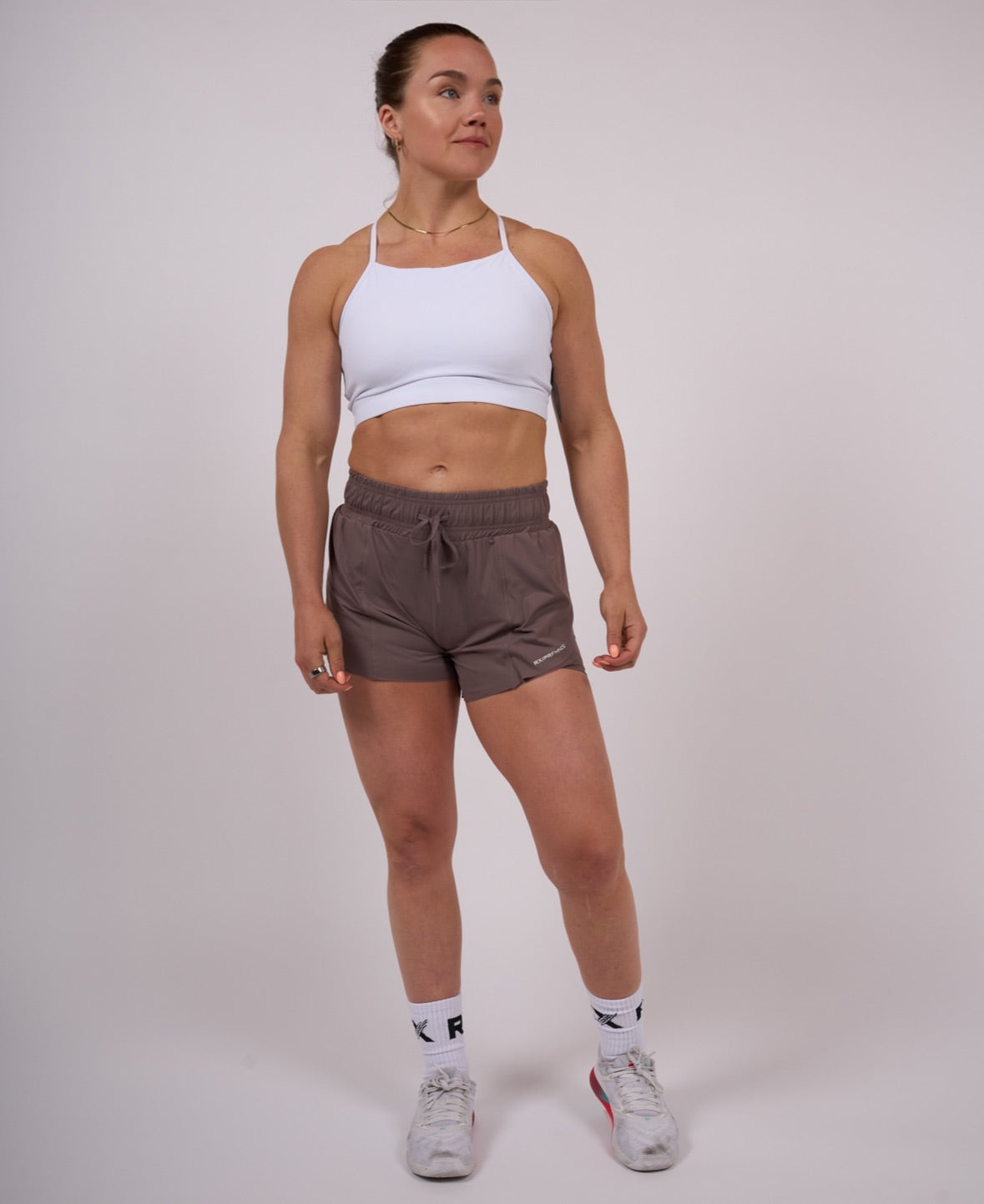 RX Performance Running Shorts Taupe