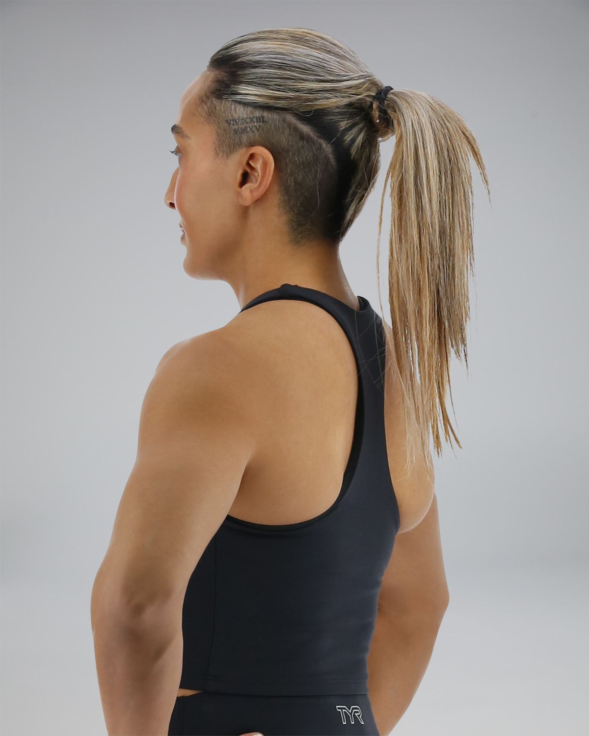 Tyr Women's Joule Elite High-Neck Sport-BH Svart