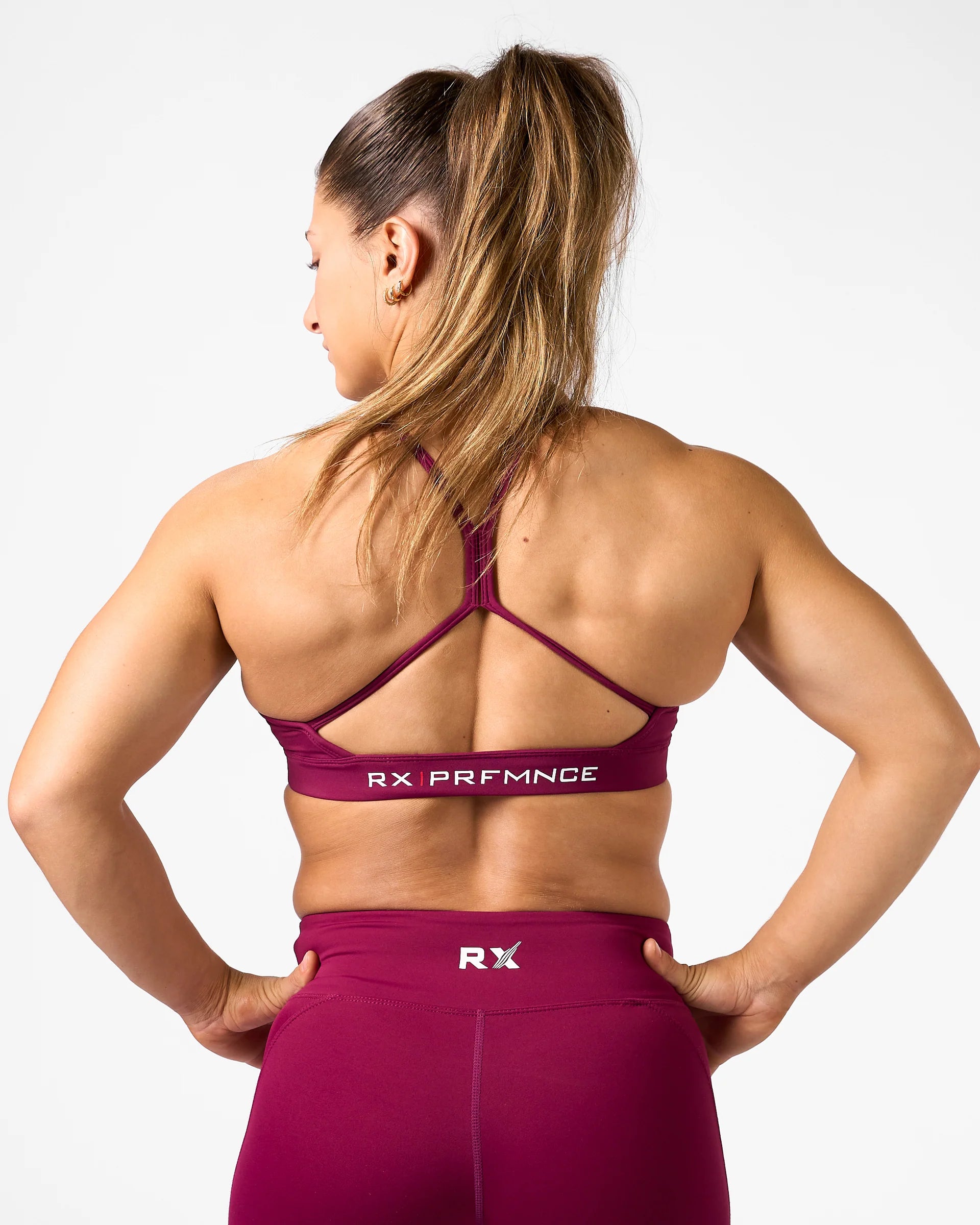 RX Performance Barbara Sport Bra Rasberry Red