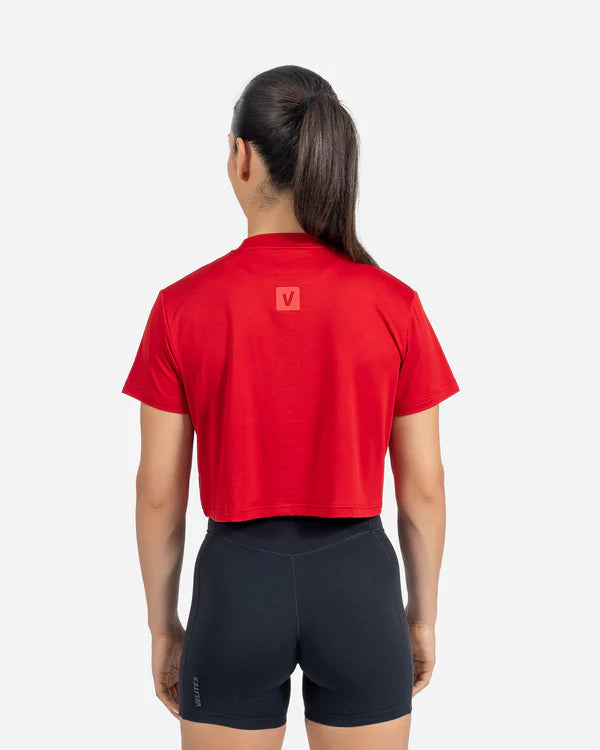 Velites Prvn Crop Holo Röd