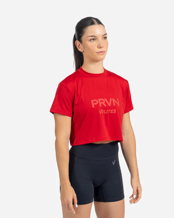 Velites Prvn Crop Holo Röd