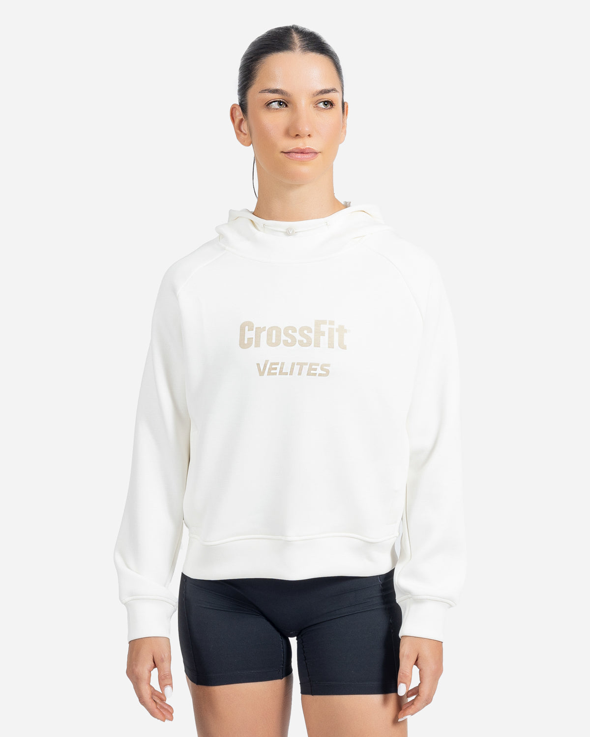 Velites CrossFit® Crop Hoodie Holo Pearl