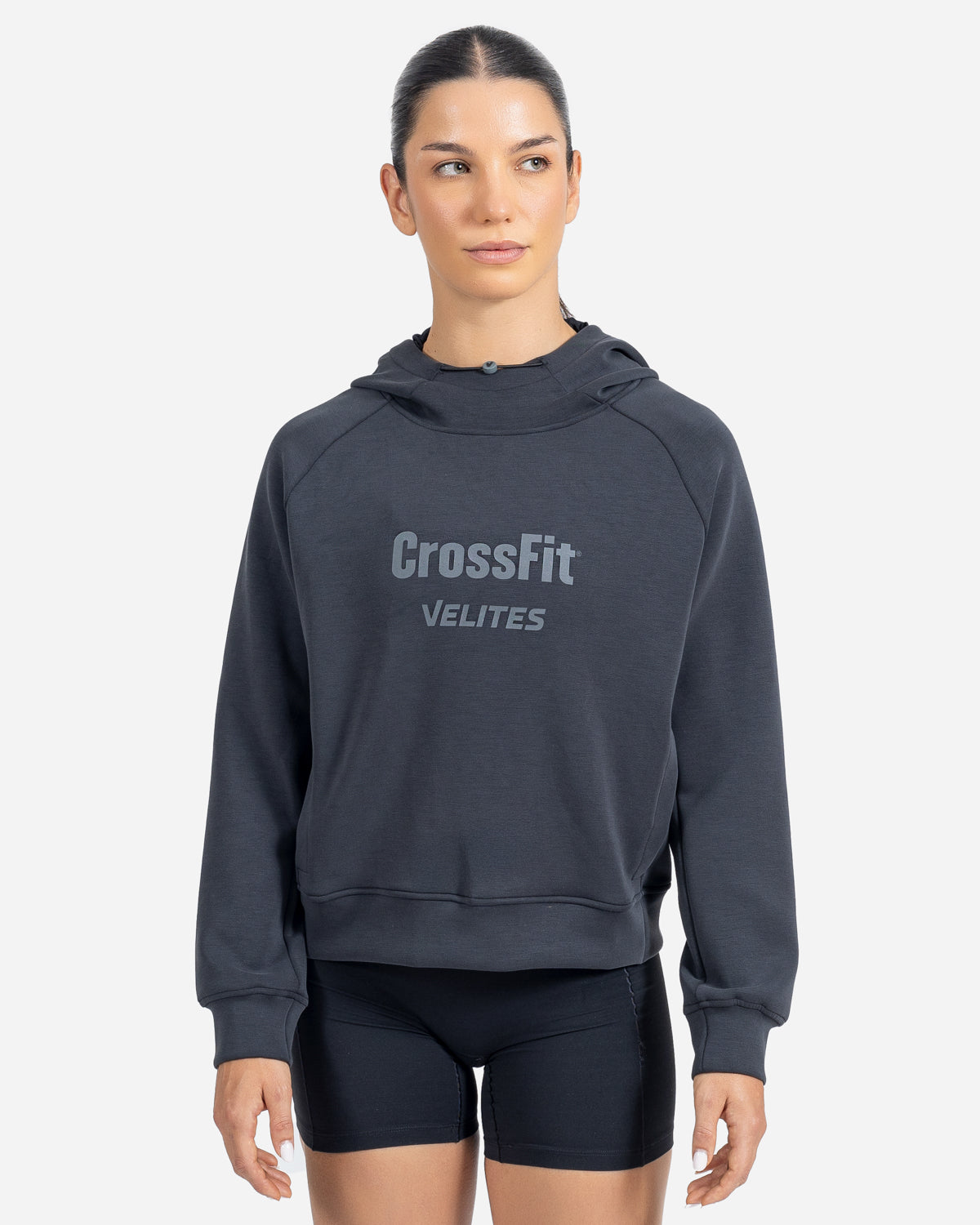 Velites CrossFit® Crop Hoodie Holo Black