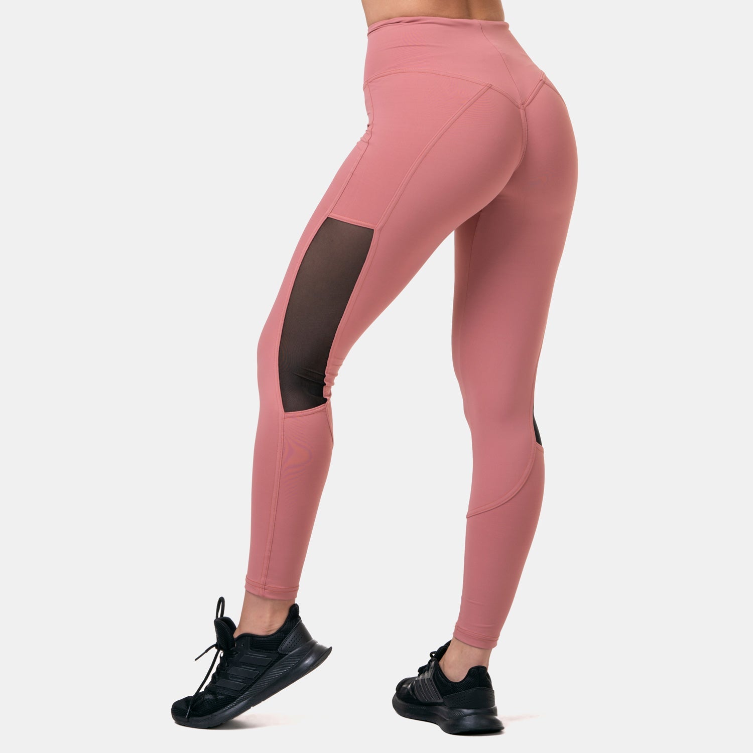 NEBBIA High Waist Mesh Tights, old rose NEBBIA