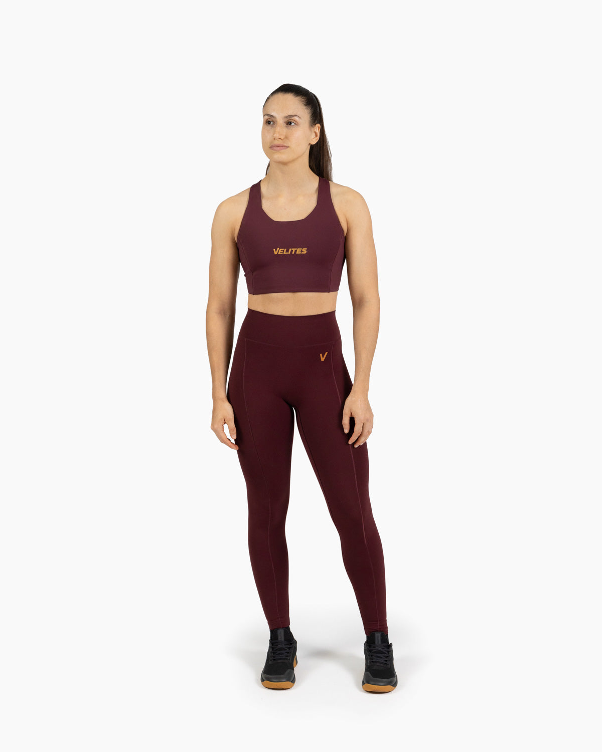 Velites Bra high neck Holo Pomegranate
