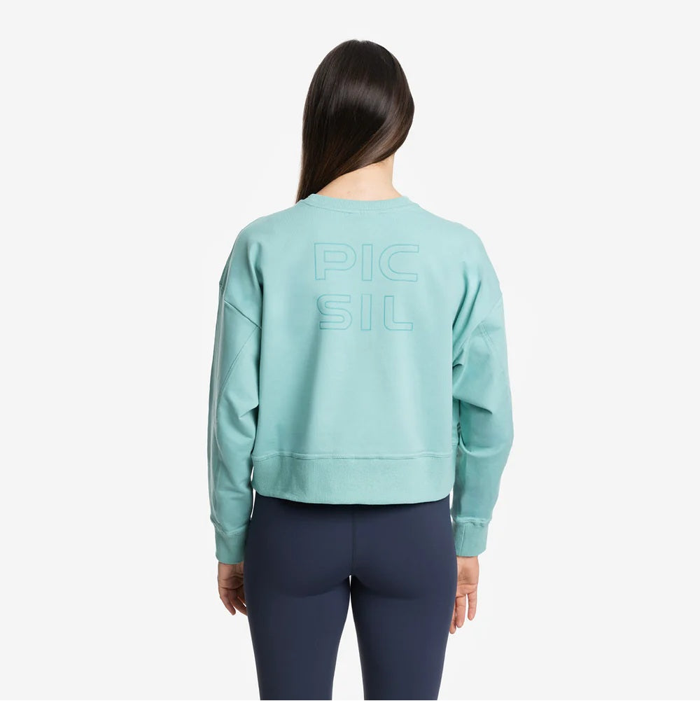 Picsil CROP WOMAN Jersey Stretch sweatshirt Turkos Picsil