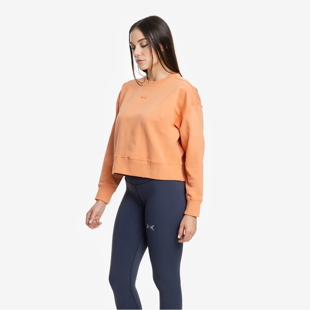 Picsil CROP WOMAN Jersey Stretch sweatshirt Amber Picsil