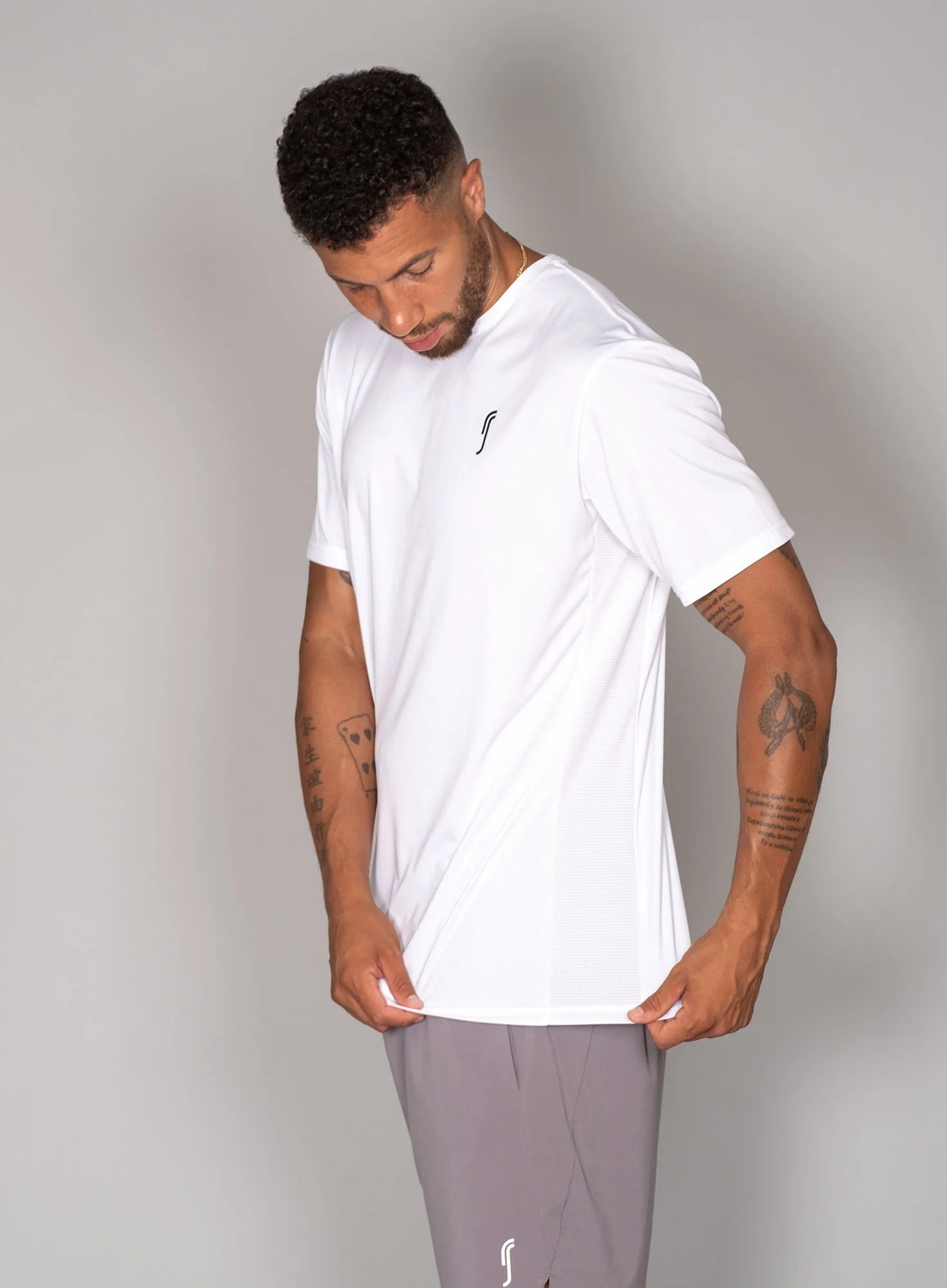 RS Men's Performance Tee - Side Mesh Vit RS