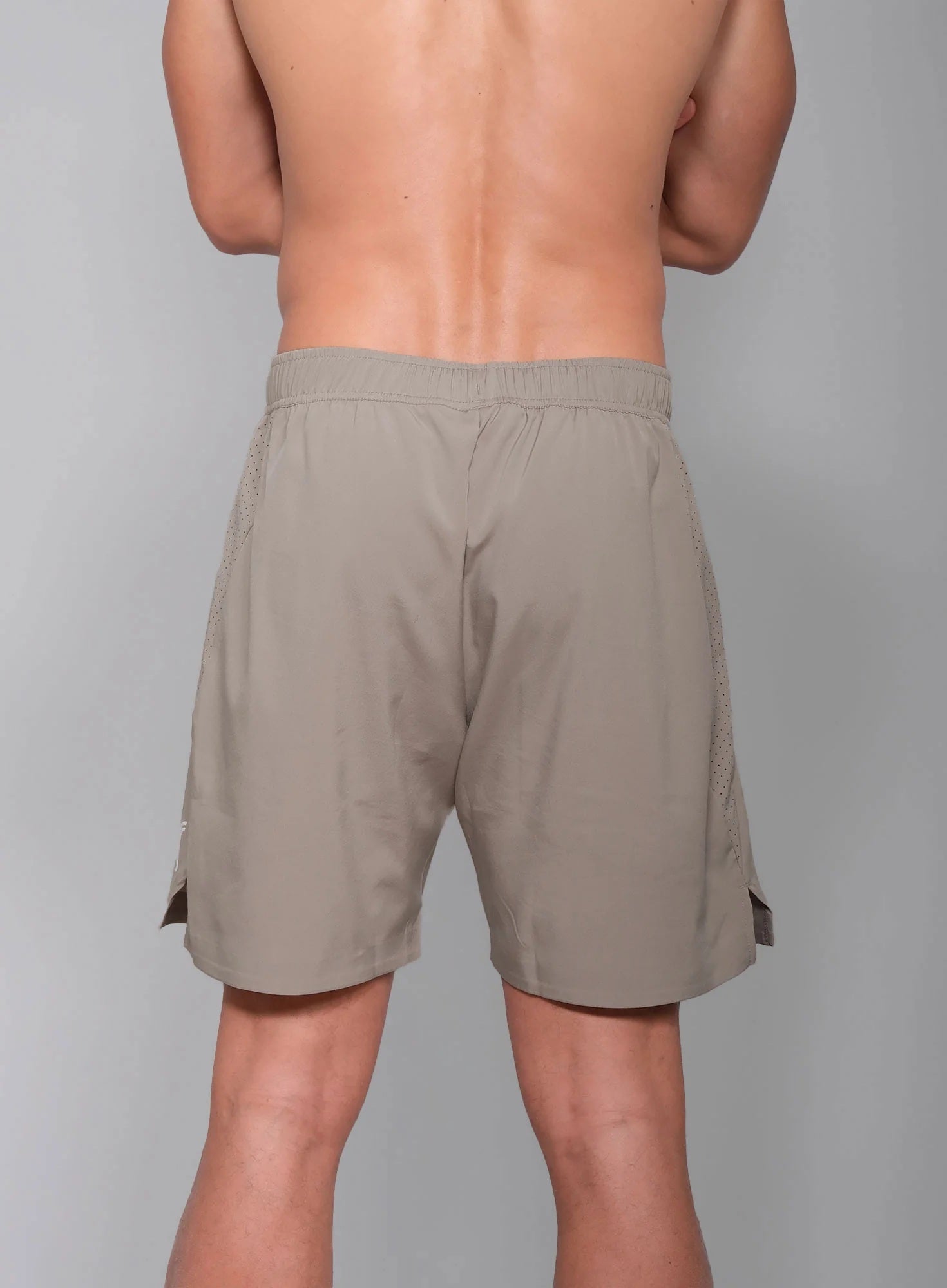 RS Men's Performance Shorts - Side Mesh Taupe RS