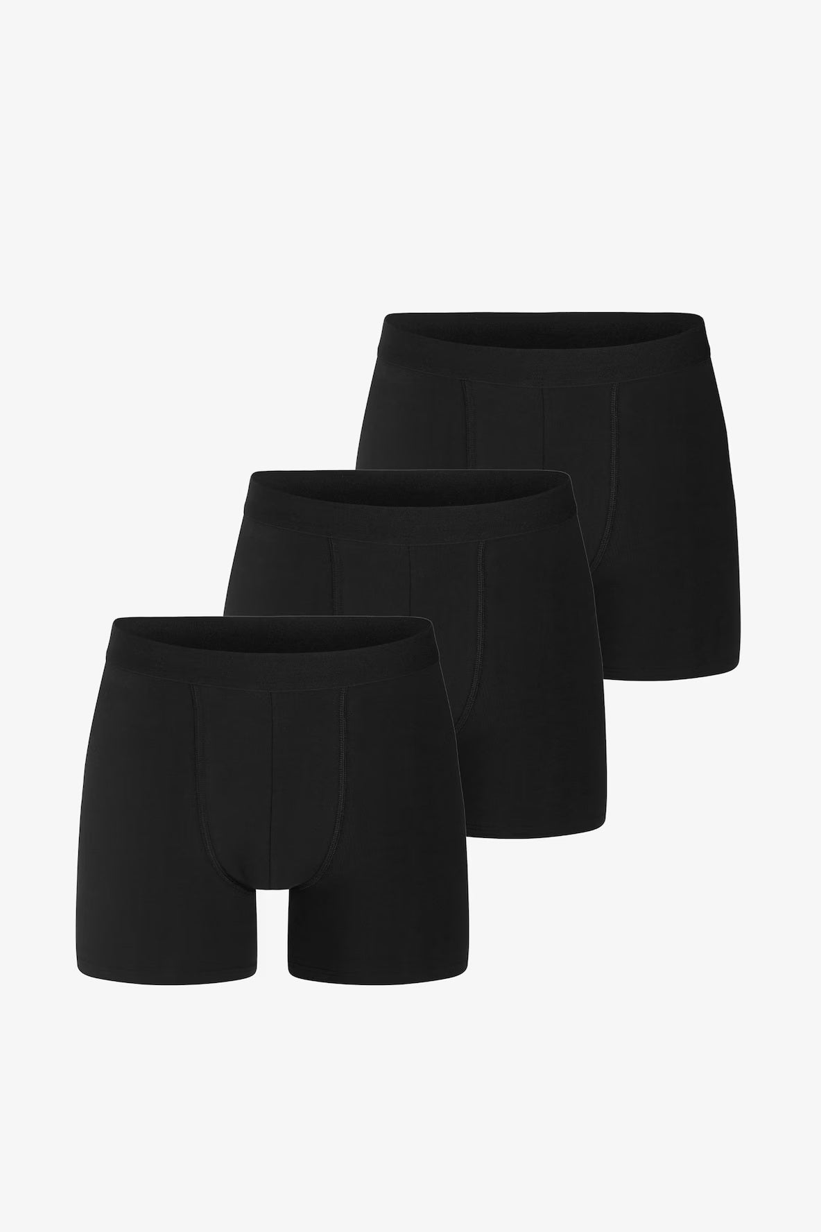 Bread & Boxers 3-Pack Boxer Brief Long Leg Svart Bread & Boxers