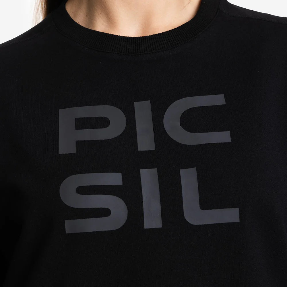 Picsil Jersey Stretch Woman Sweatshirt Svart Picsil