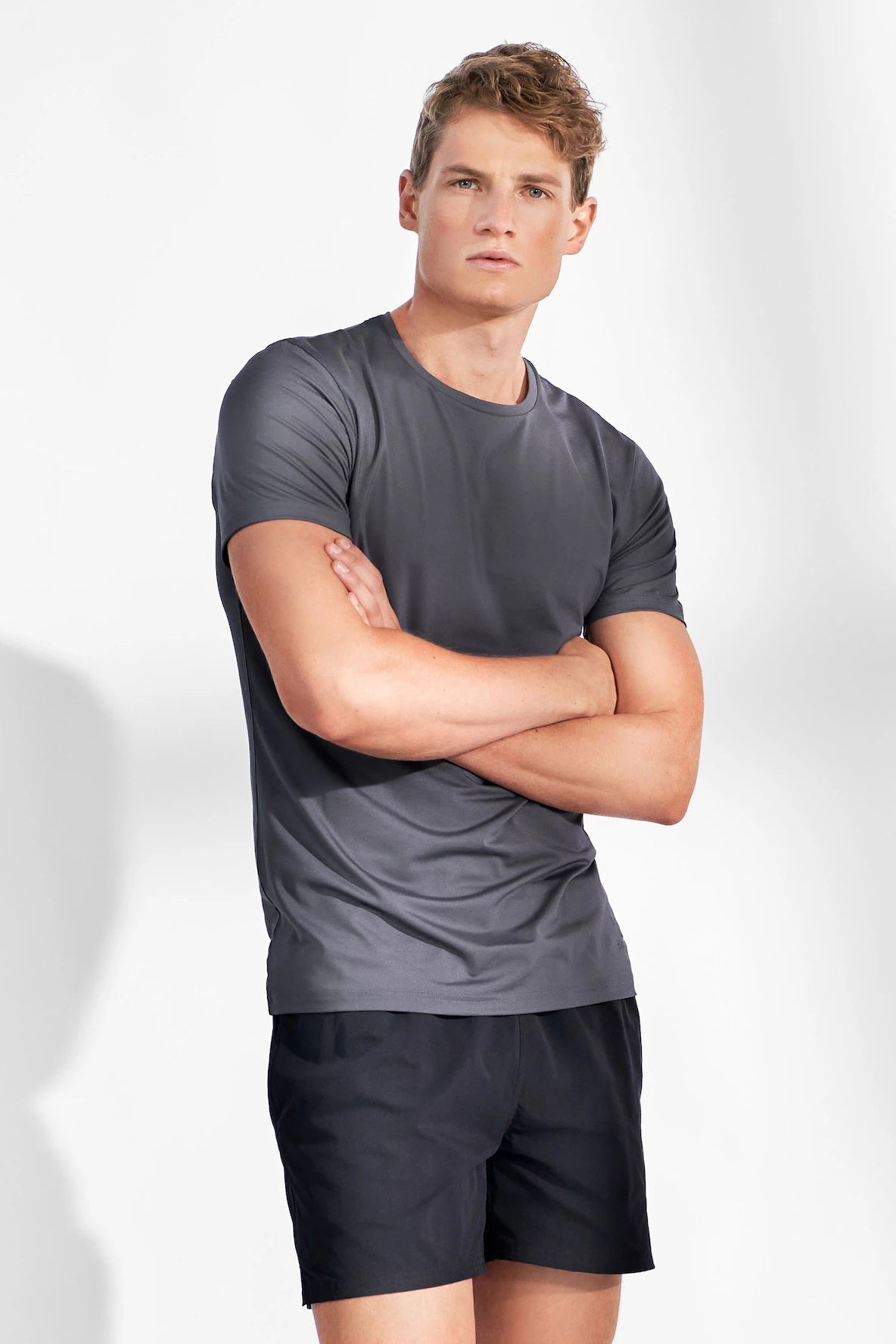 Bread & Boxers Crew-Neck Active Grå Bread & Boxers