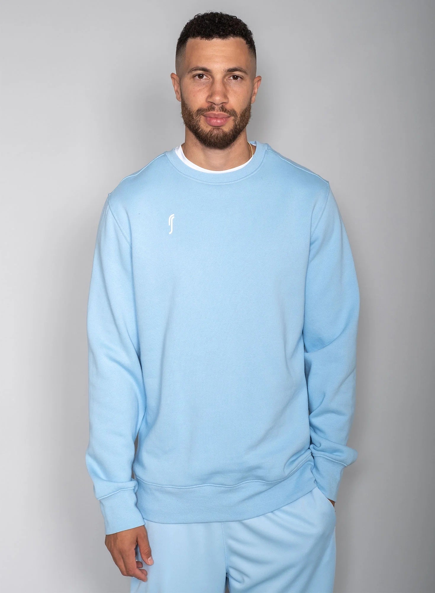RS Men's Club Sweatshirt Soft Blue RS