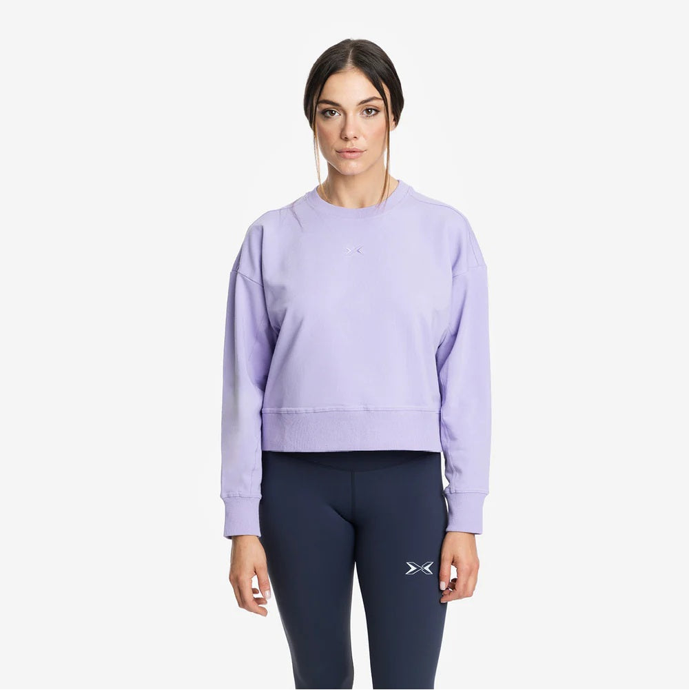 Picsil CROP WOMAN Jersey Stretch sweatshirt Lila Picsil