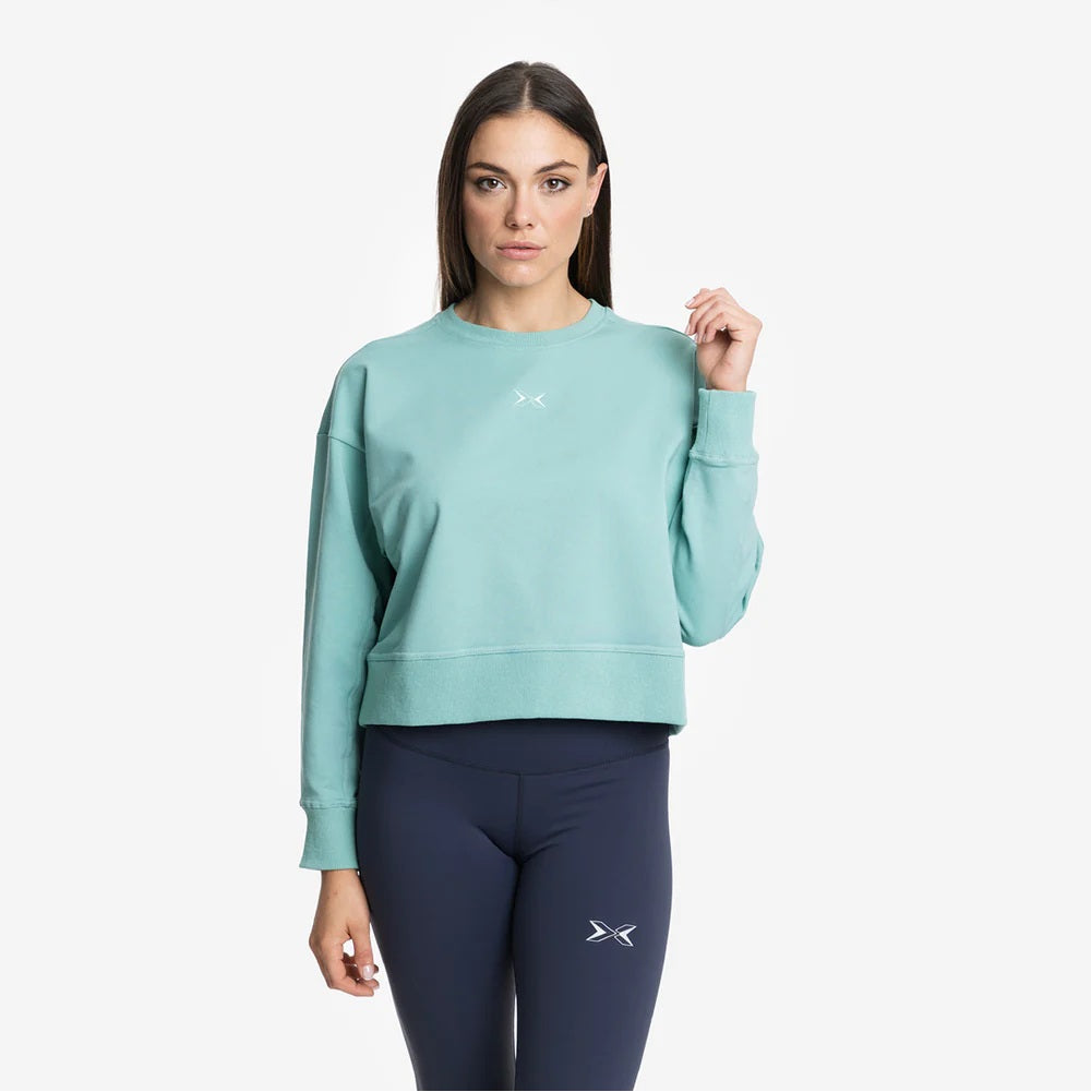 Picsil CROP WOMAN Jersey Stretch sweatshirt Turkos Picsil